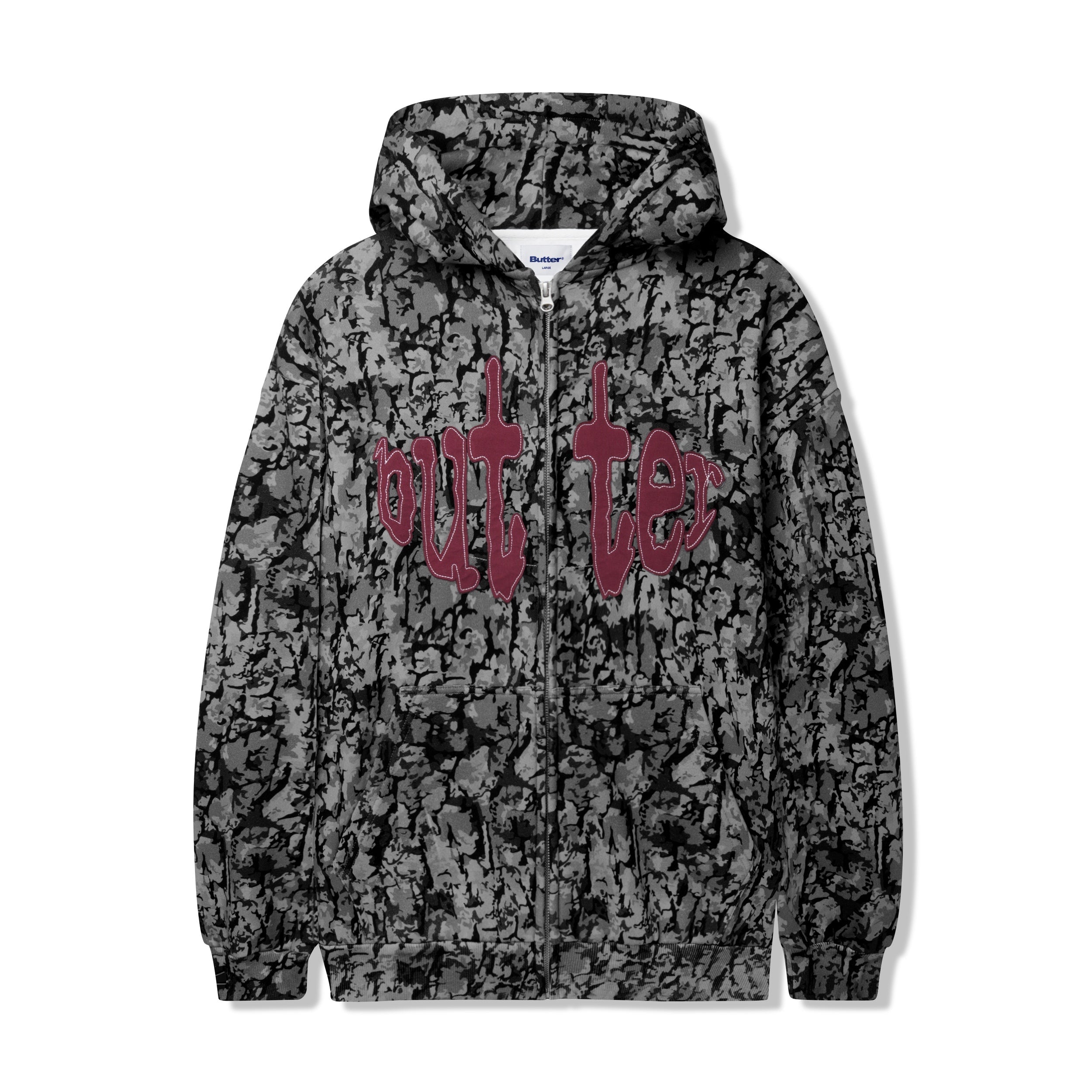 【Butter Goods】Thanks Zip-Thru Hood ジップアップ フーディ Thanks Zip-Thru Hood, Brown – Butter Goods USA