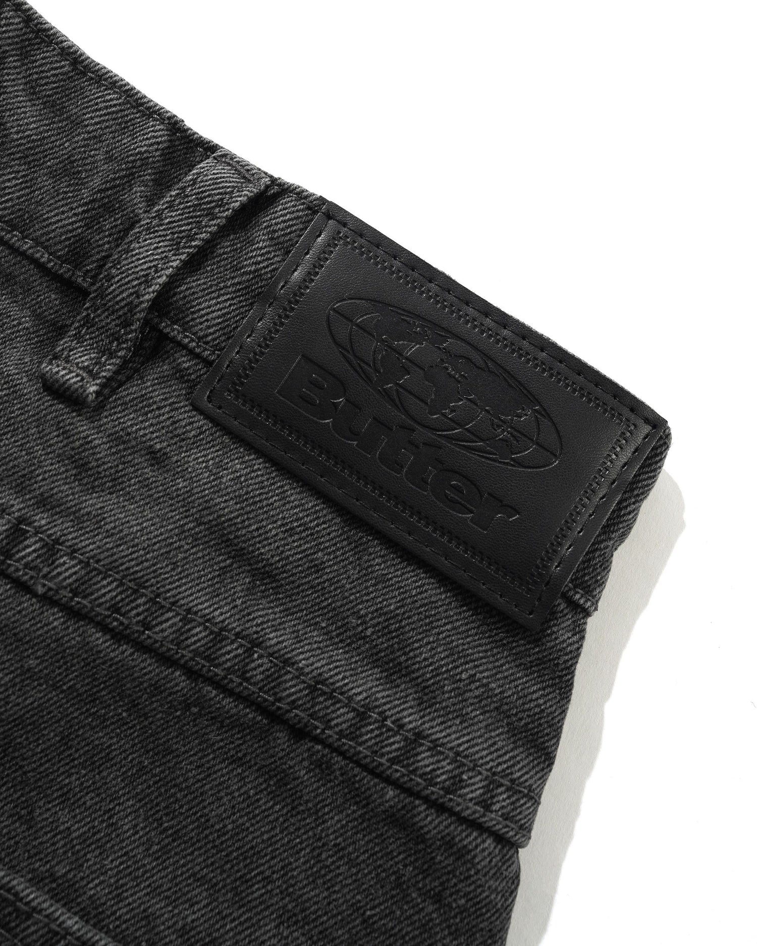 Garage Denim Shorts, Faded Black