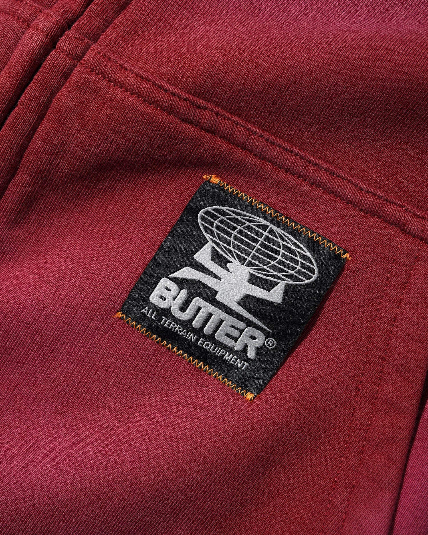 Garage Zip-Thru Hood, Faded Burgundy