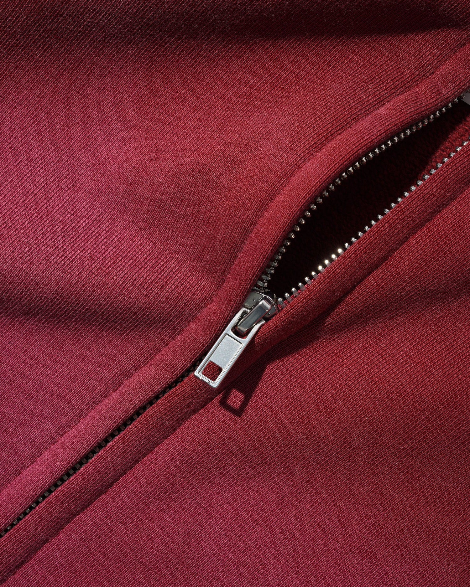 Garage Zip-Thru Hood, Faded Burgundy