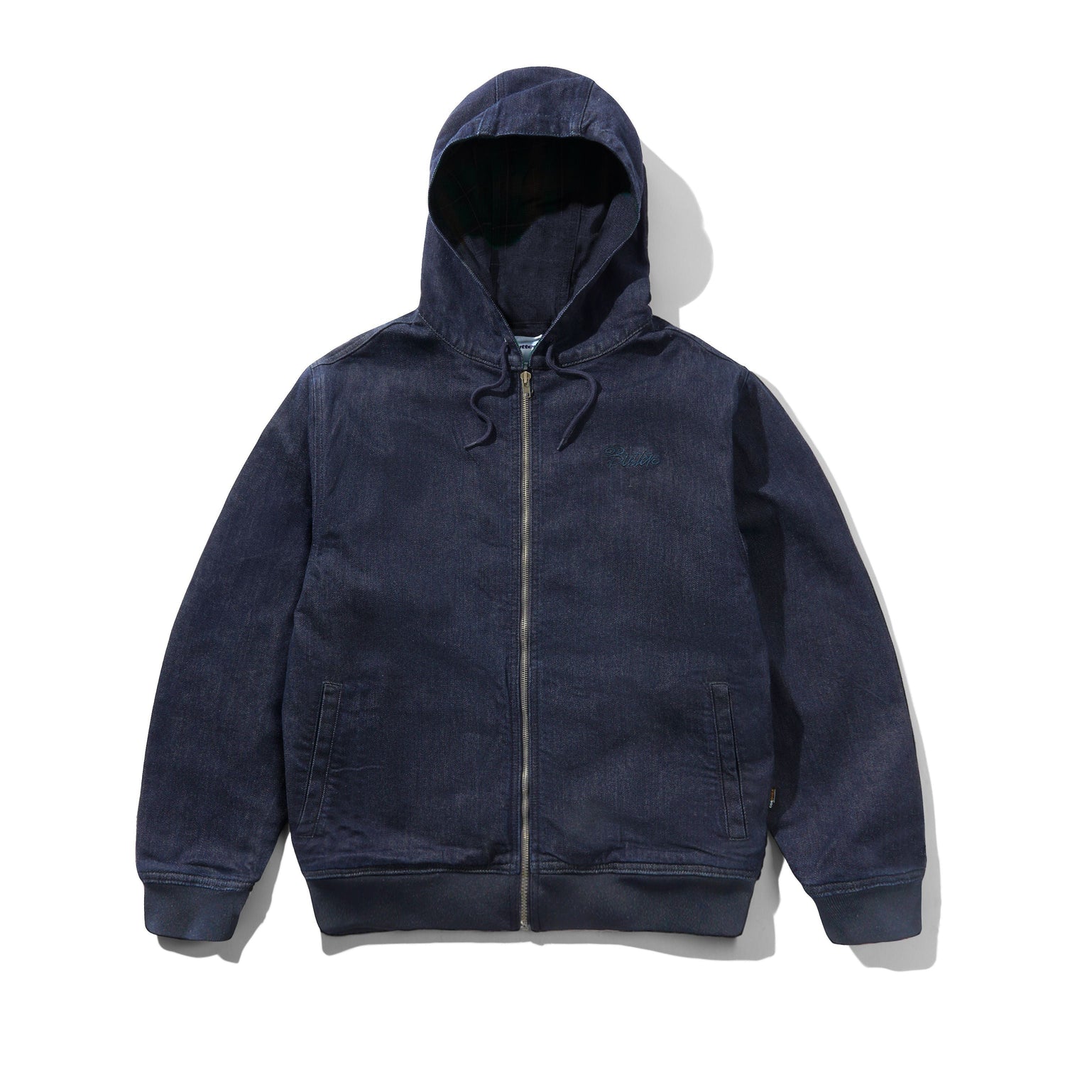 Hooded Work Jacket, Rinsed Indigo