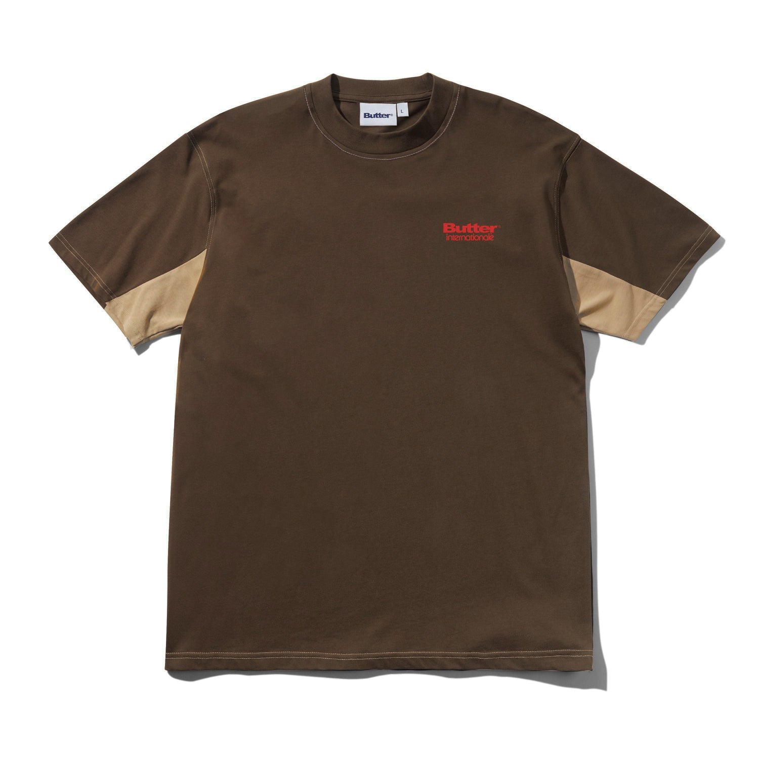 Internationale Panelled Tee, Chestnut