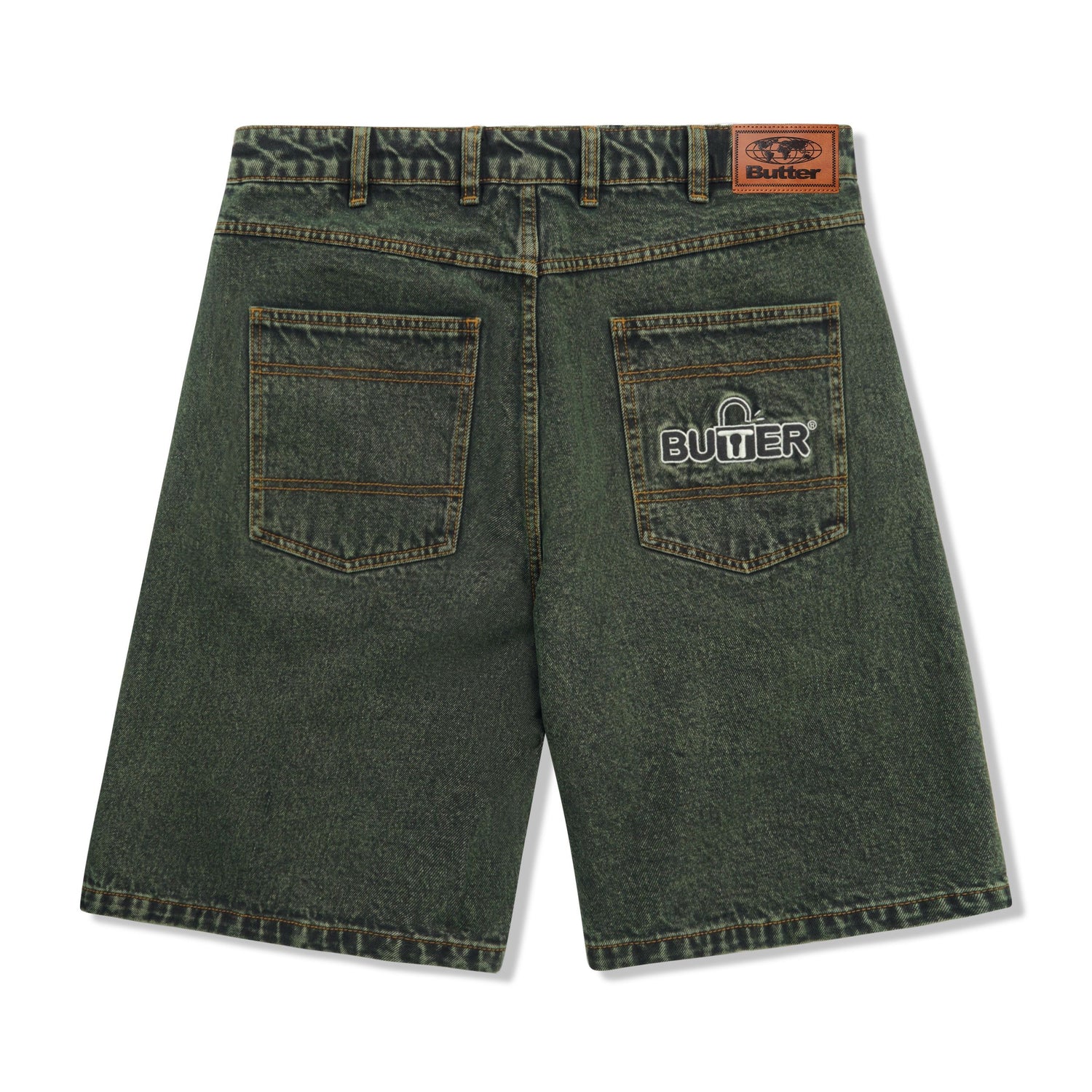 Lock Denim Shorts, Washed Ivy