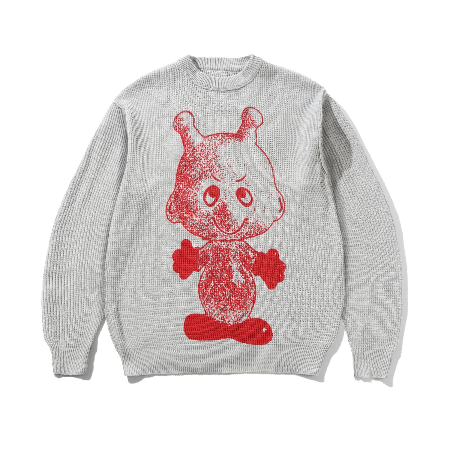 Newcomer Reversible Knit Sweater, Grey