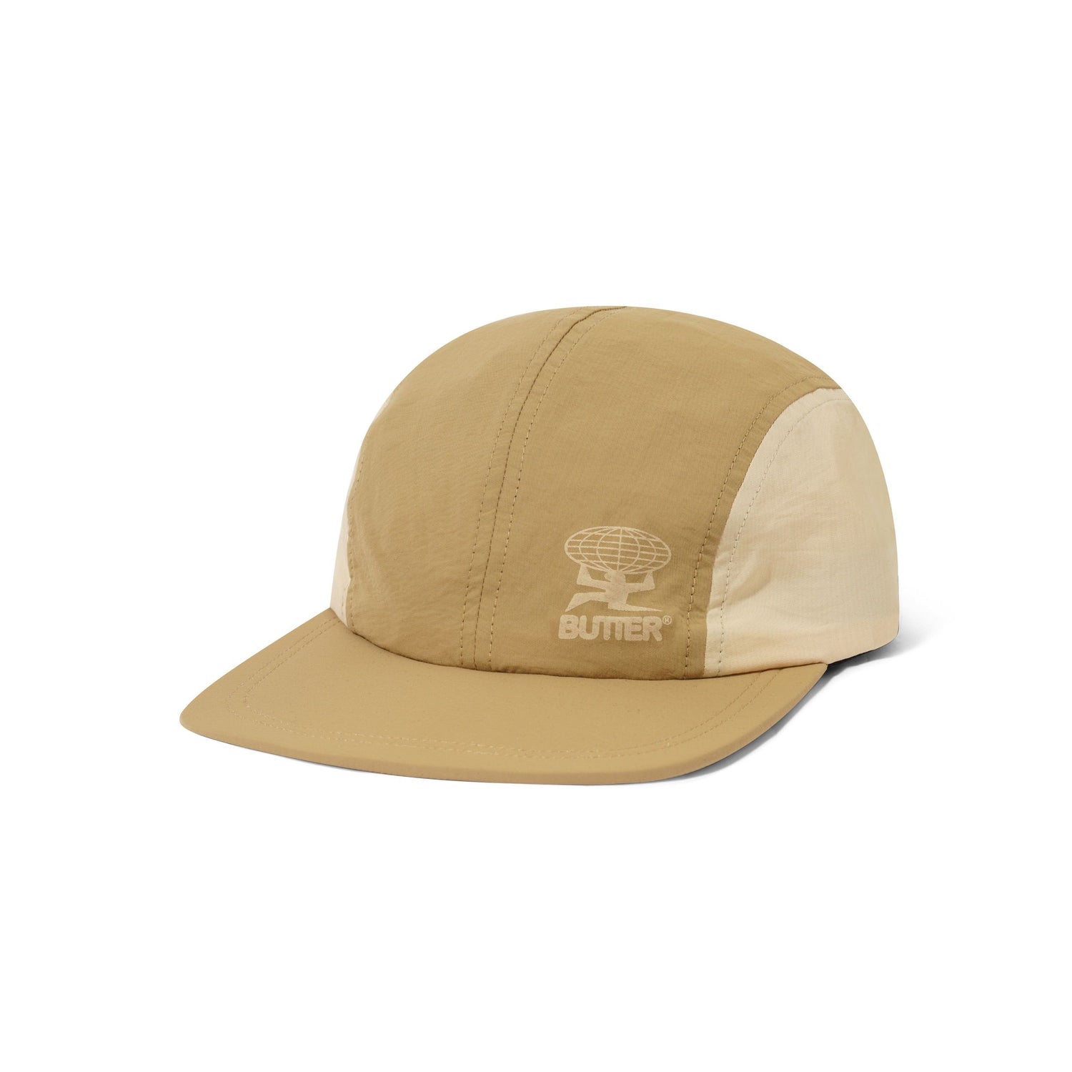 Nylon 4 Panel Cap, Tan / Sand