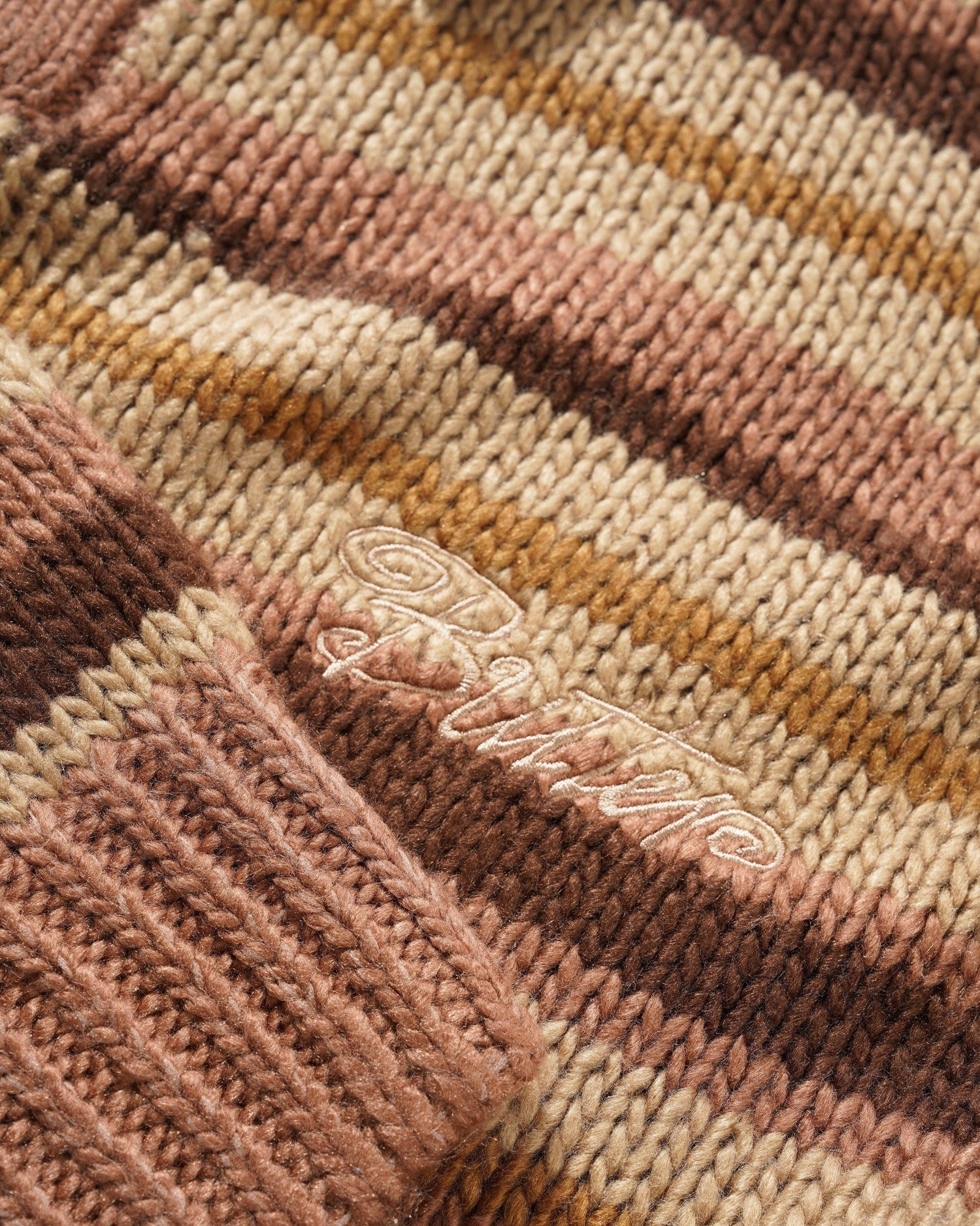 Ombre Stripe Knit Sweater, Chocolate