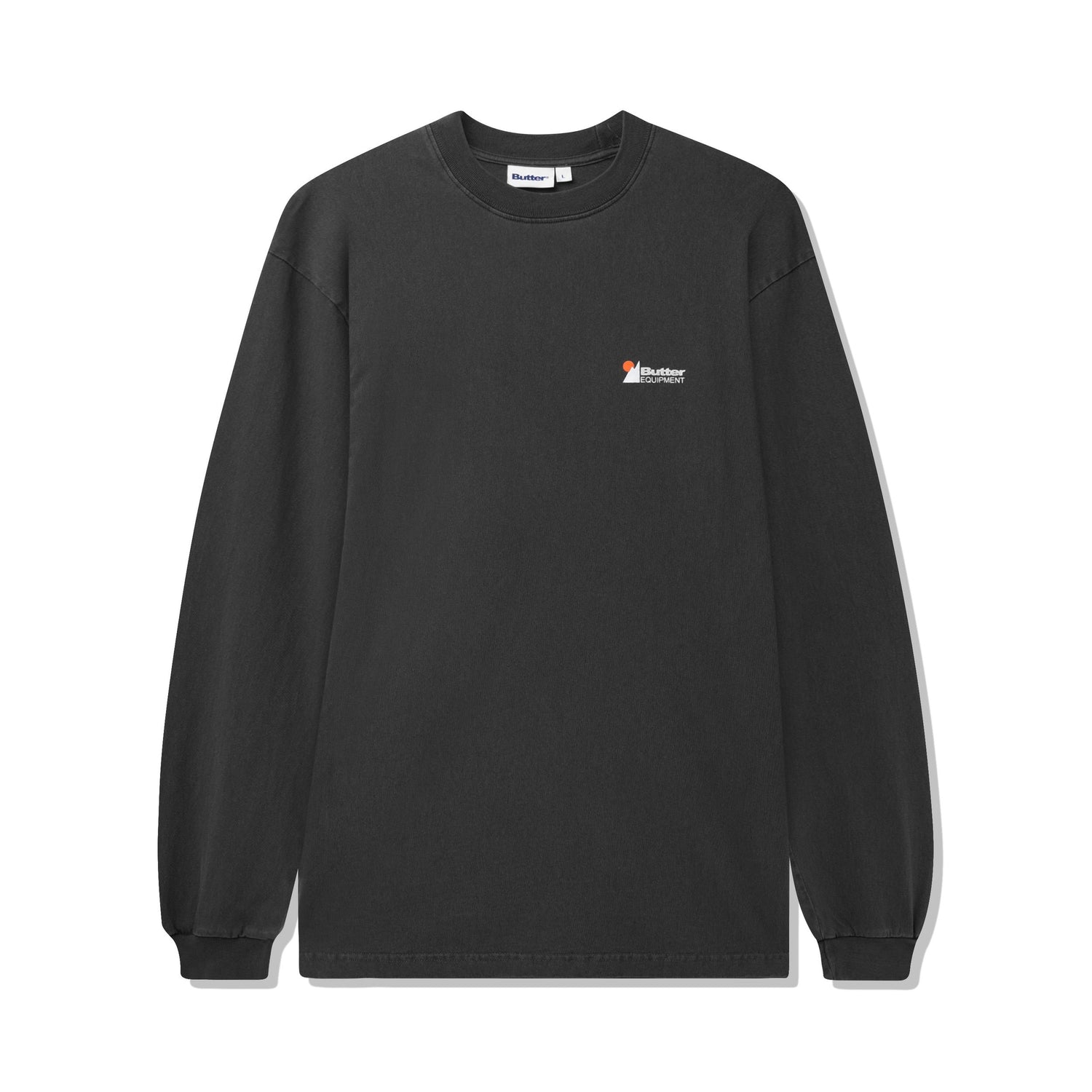 Pigment Dye L/S Tee, Washed Black