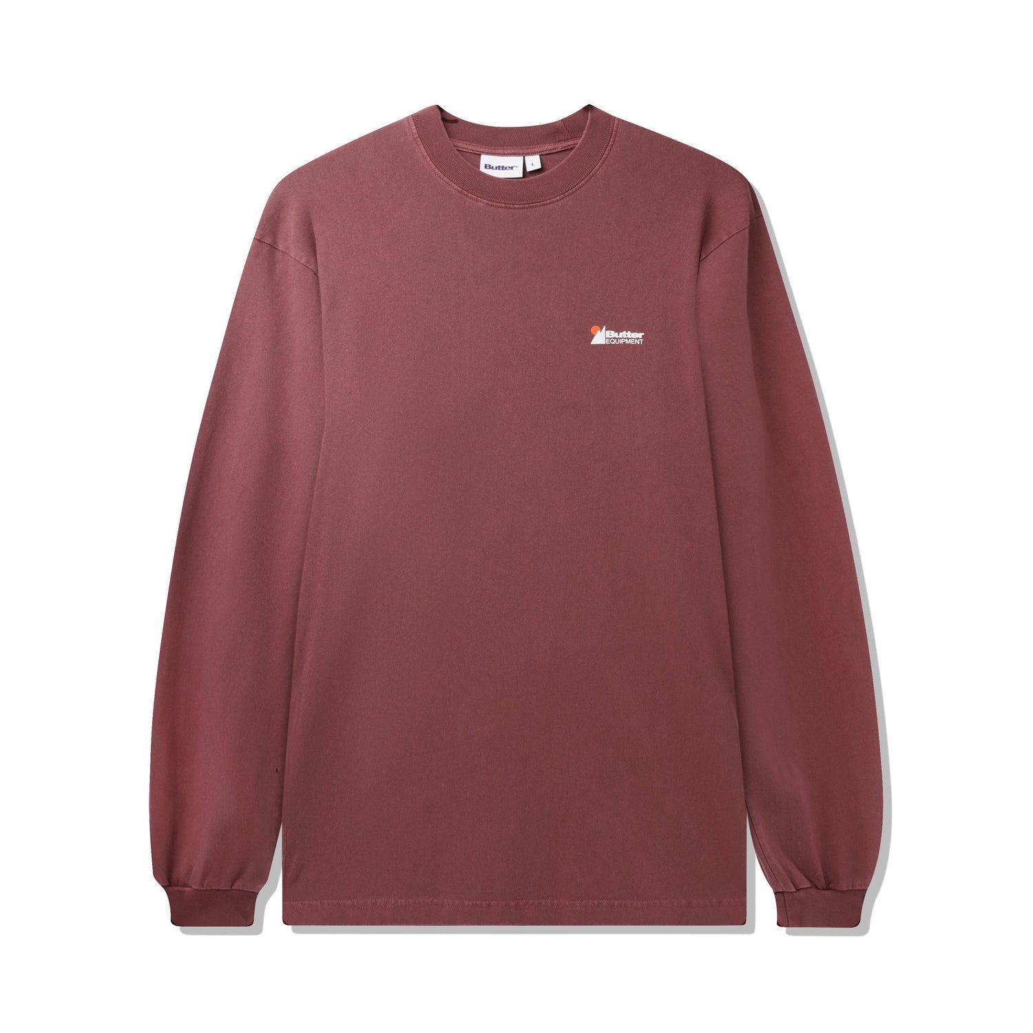 Pigment Dye L/S Tee, Washed Rhubarb