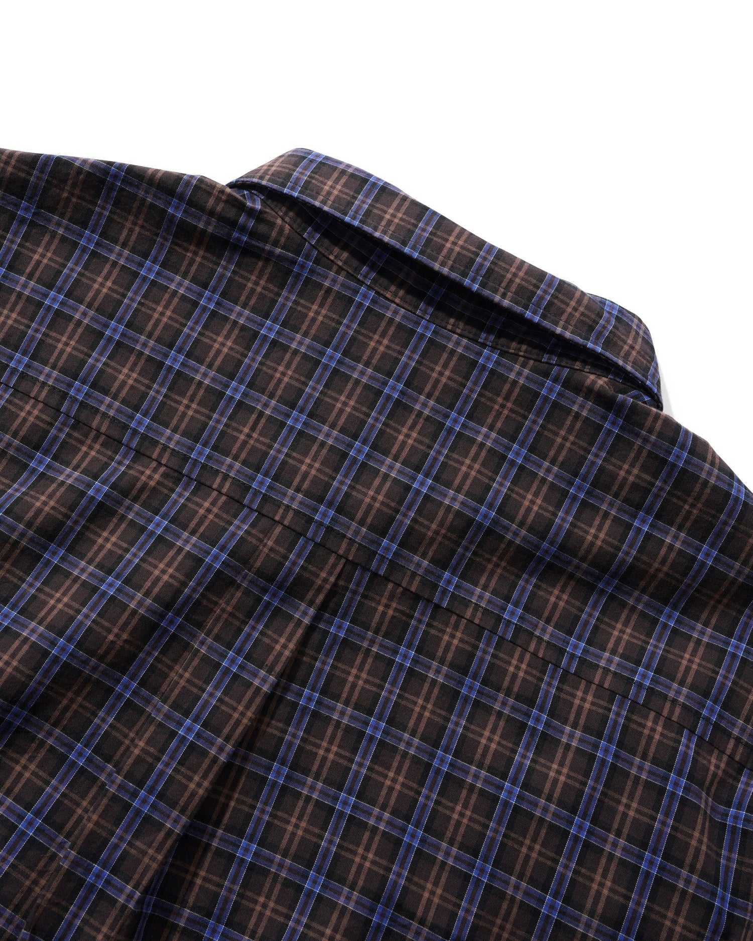 Plaid Shirt, Brown / Cobalt