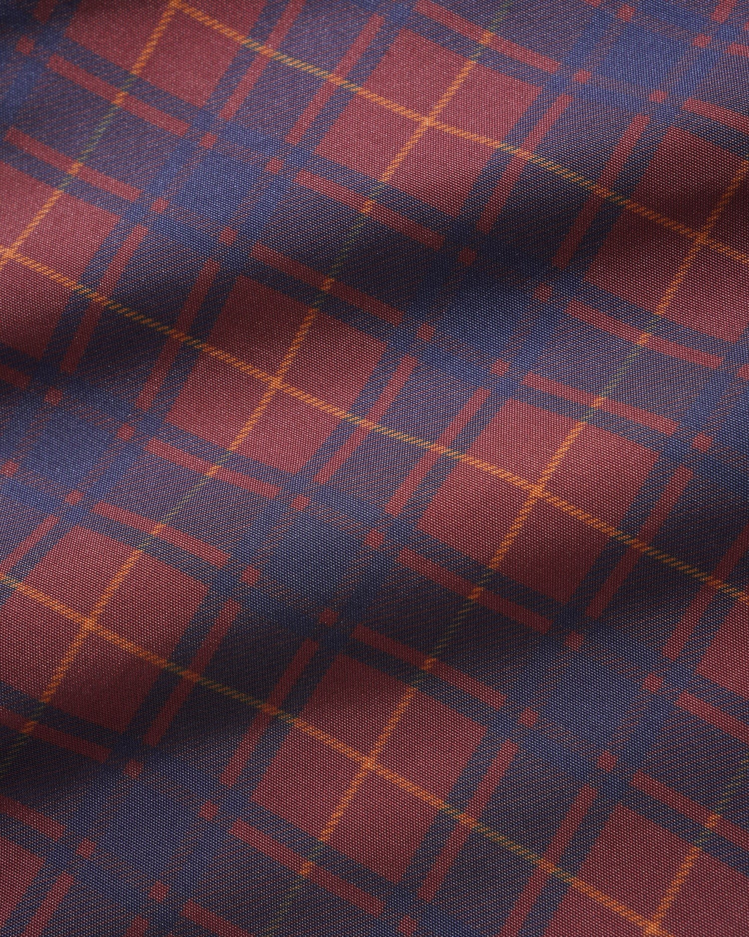 Plaid Nylon Jacket, Maroon