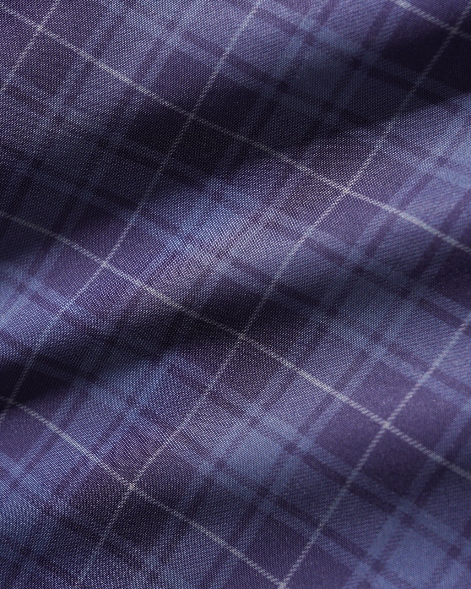 Plaid Nylon Jacket, Navy