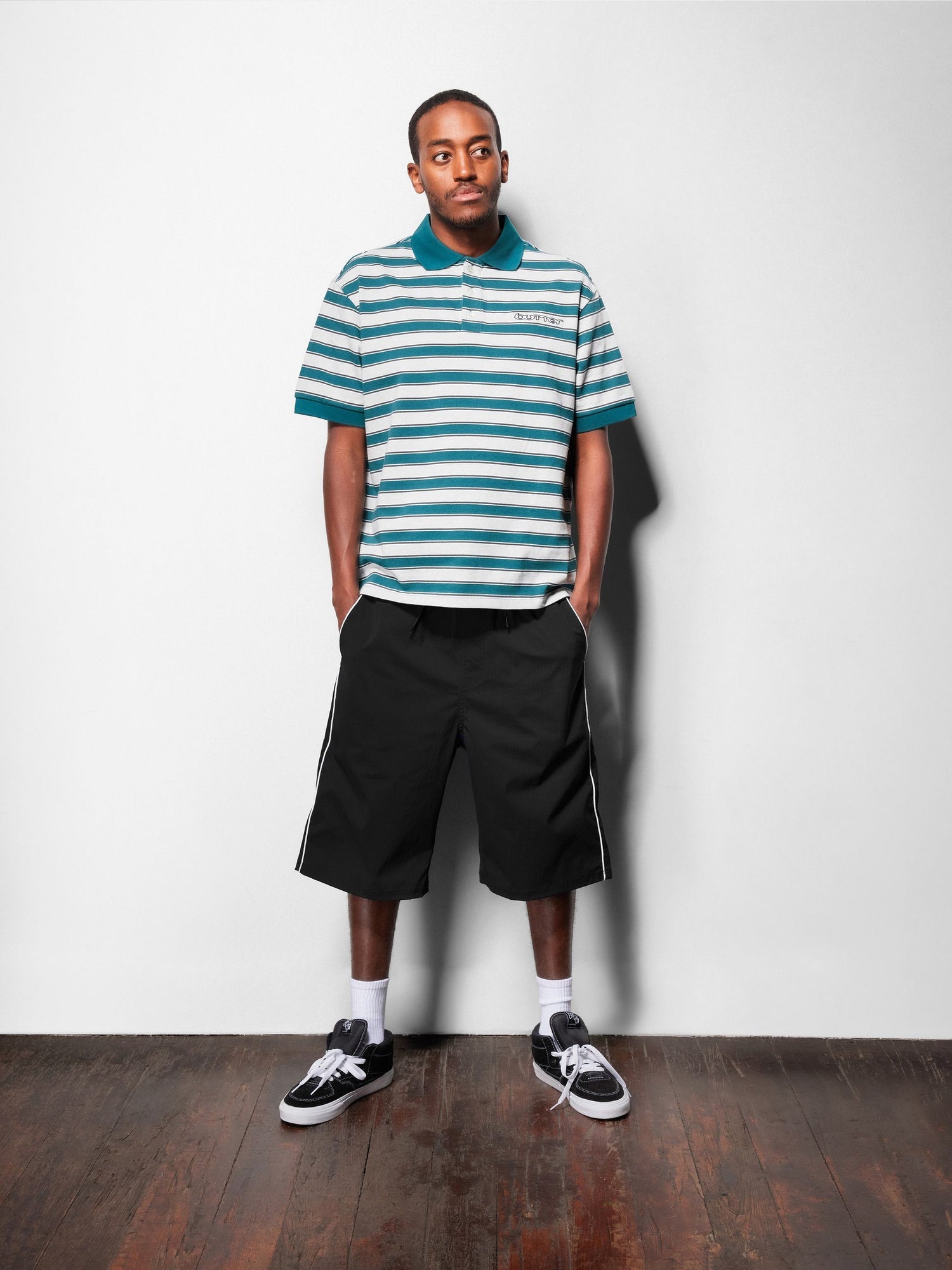 Witness Stripe Polo, Navy / Blue
