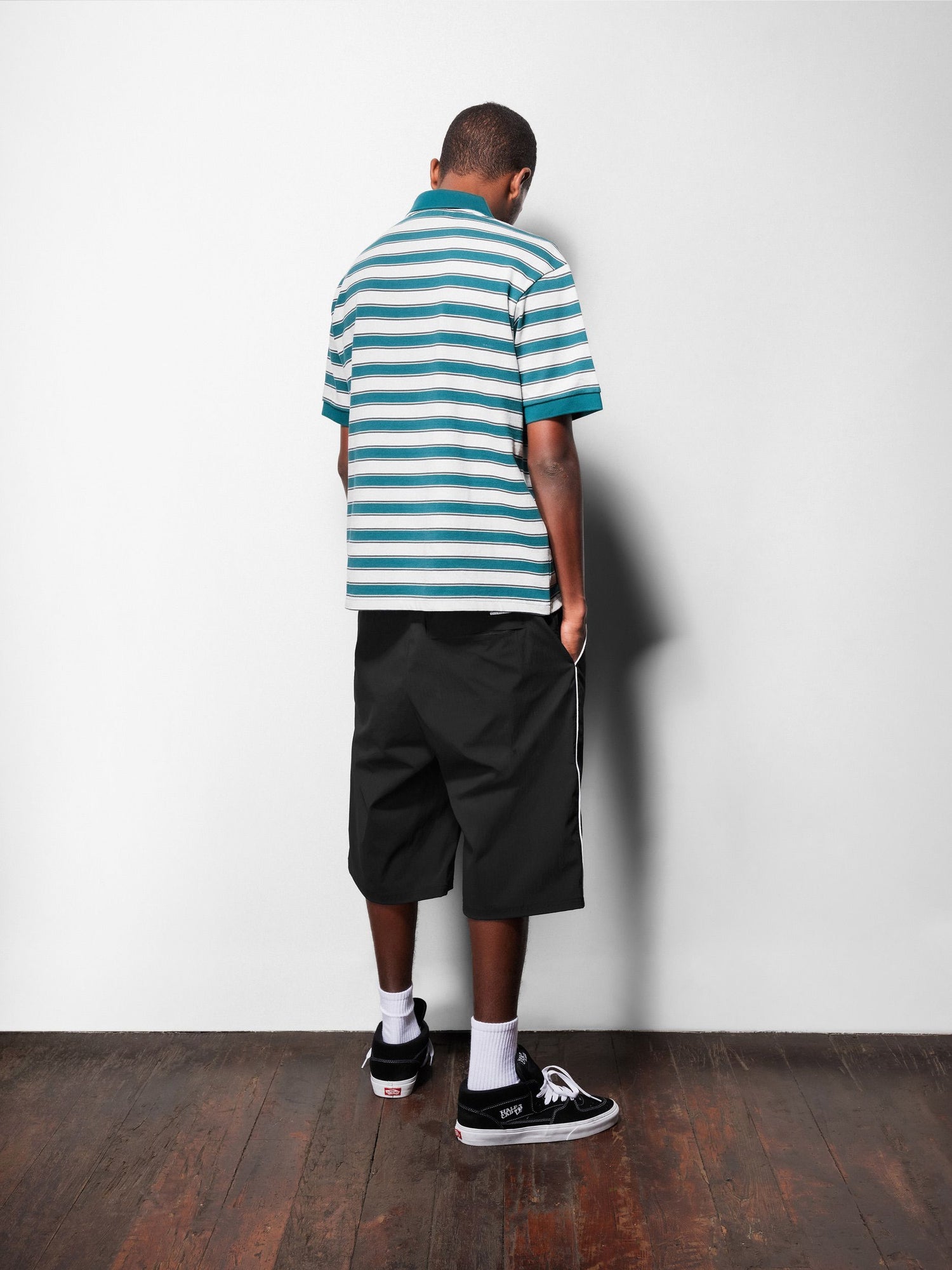 Witness Stripe Polo, Tan / Ivory