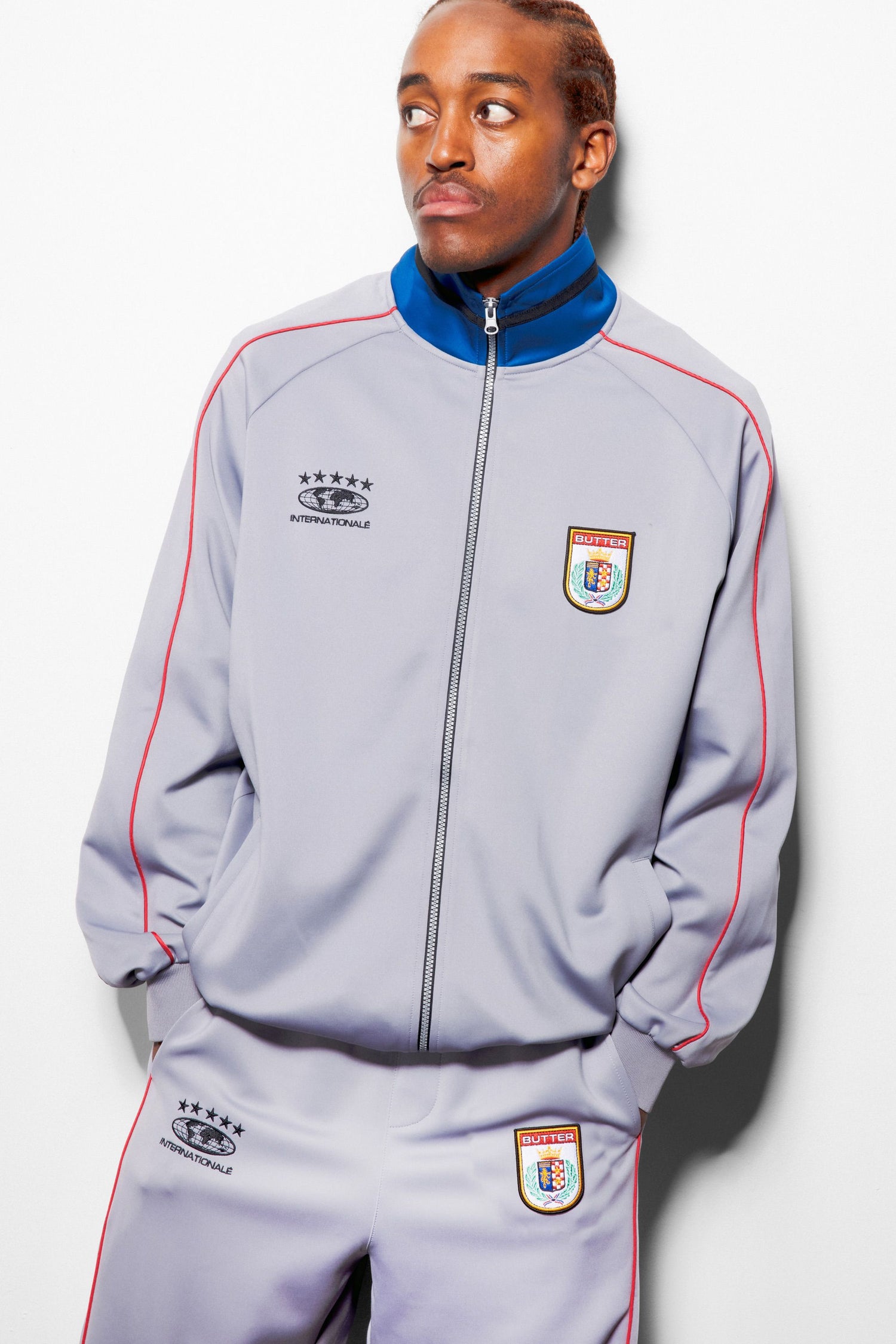 Internationale Track Jacket, Grey