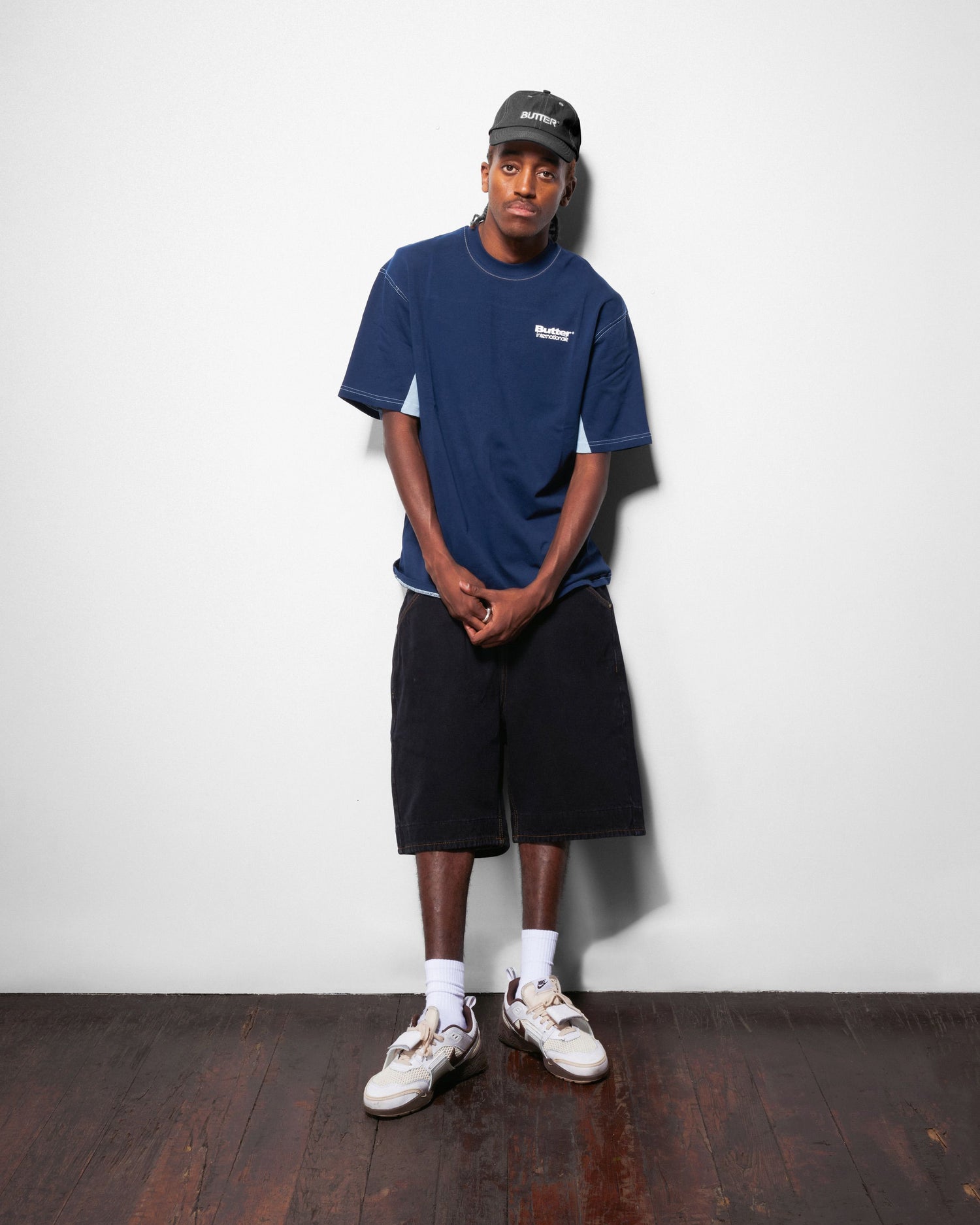 Internationale Panelled Tee, Slate