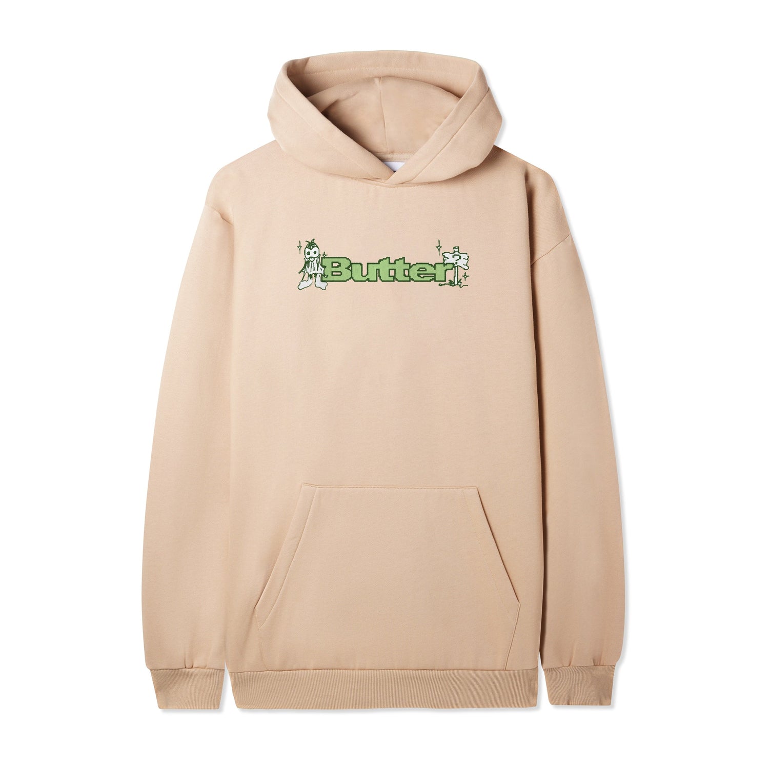 Quest Logo Pullover Hood, Tan