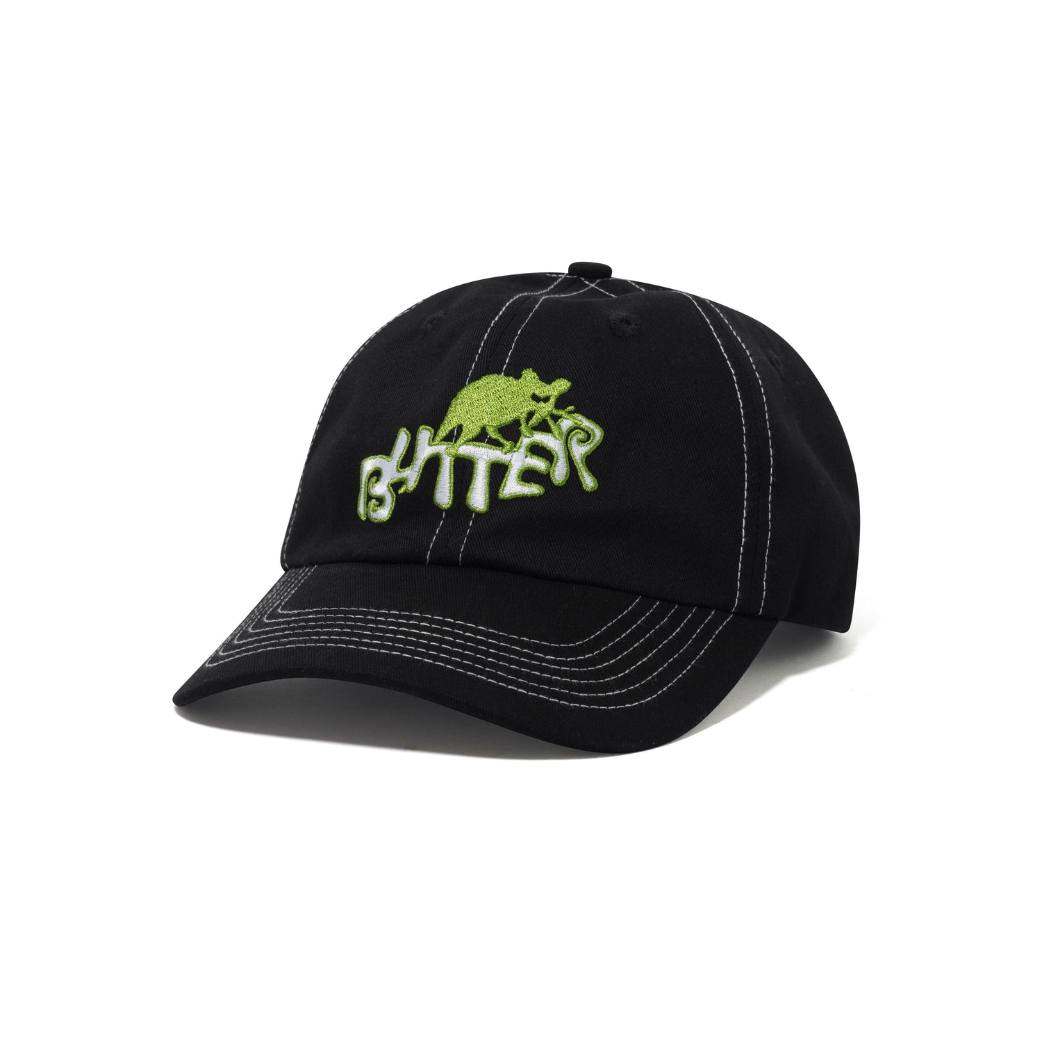 Rascal 6 Panel Cap, Black