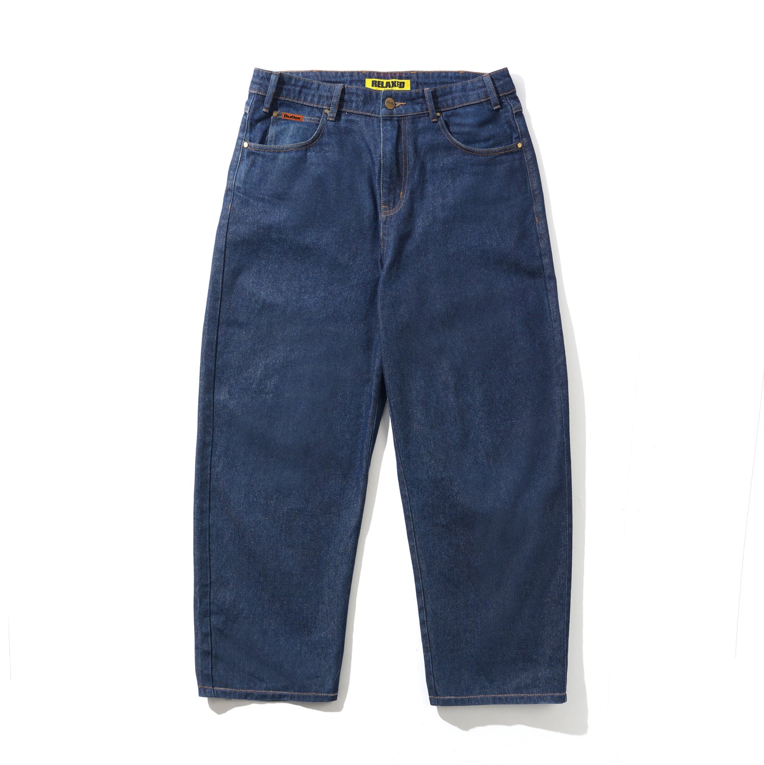 Relaxed Denim Jeans, Dark Indigo