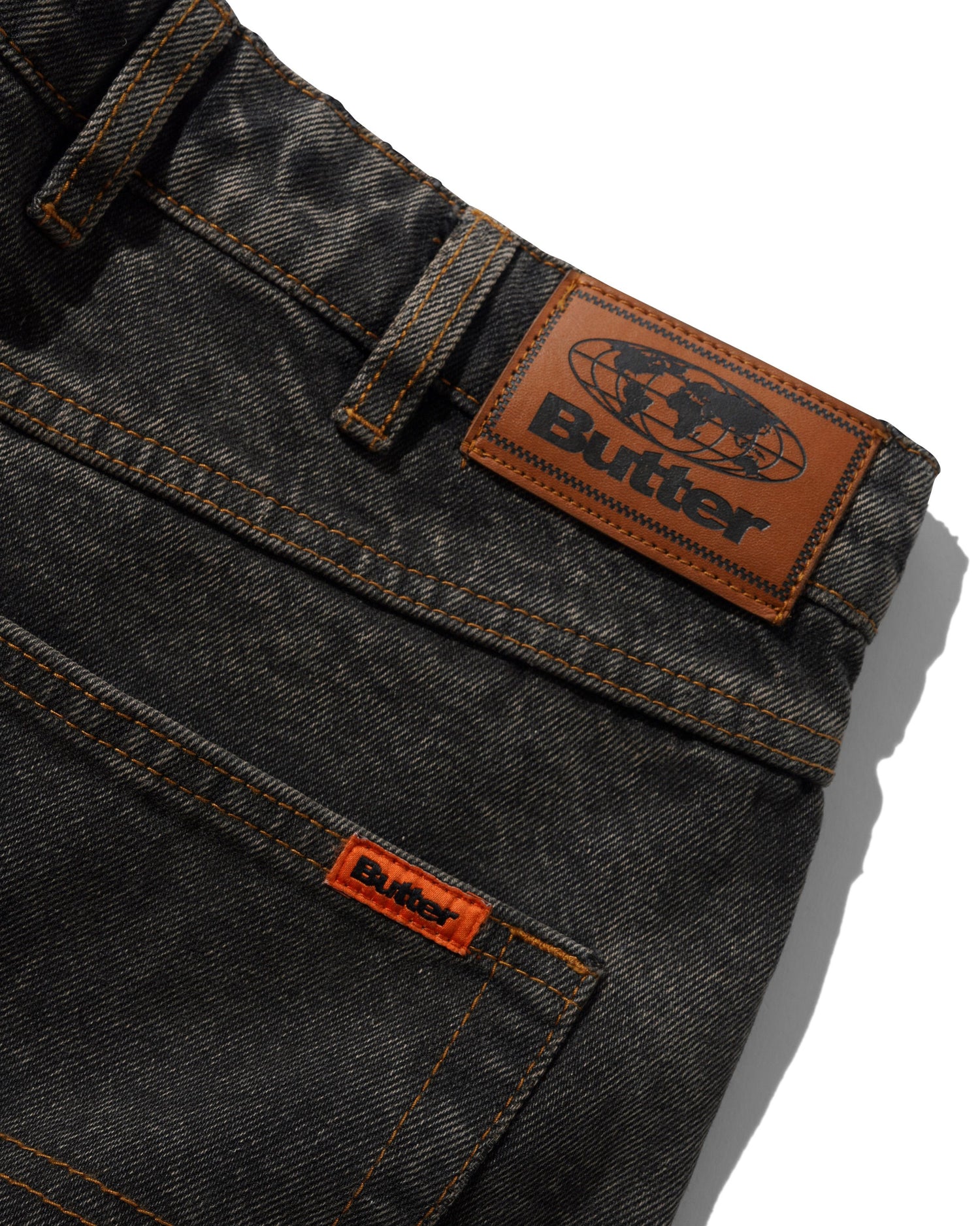 Relaxed Denim Jeans, Faded Charcoal