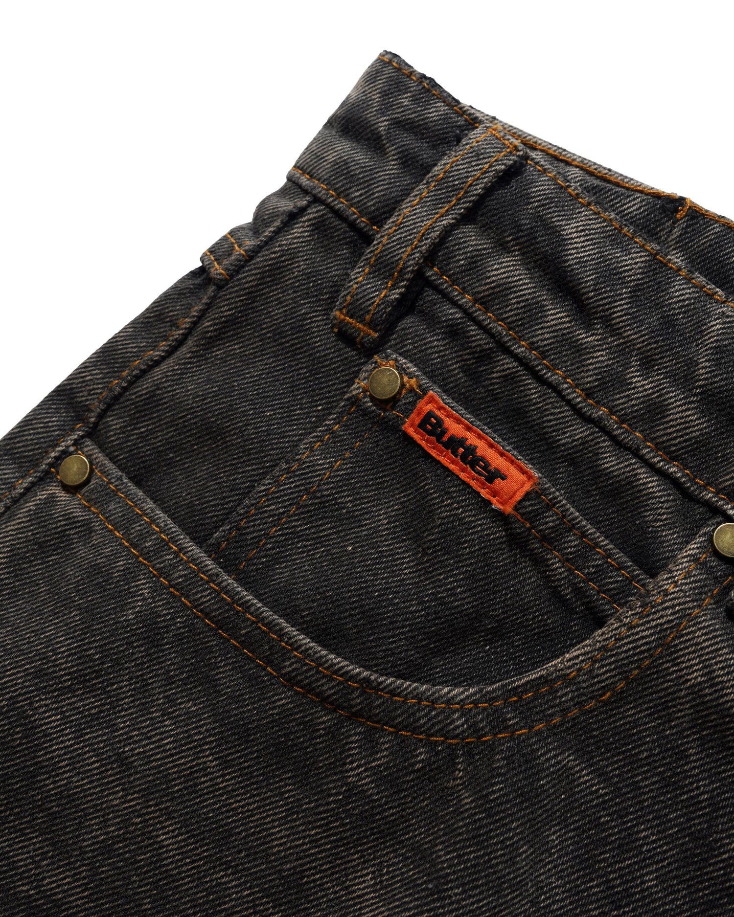 Relaxed Denim Jeans, Faded Charcoal