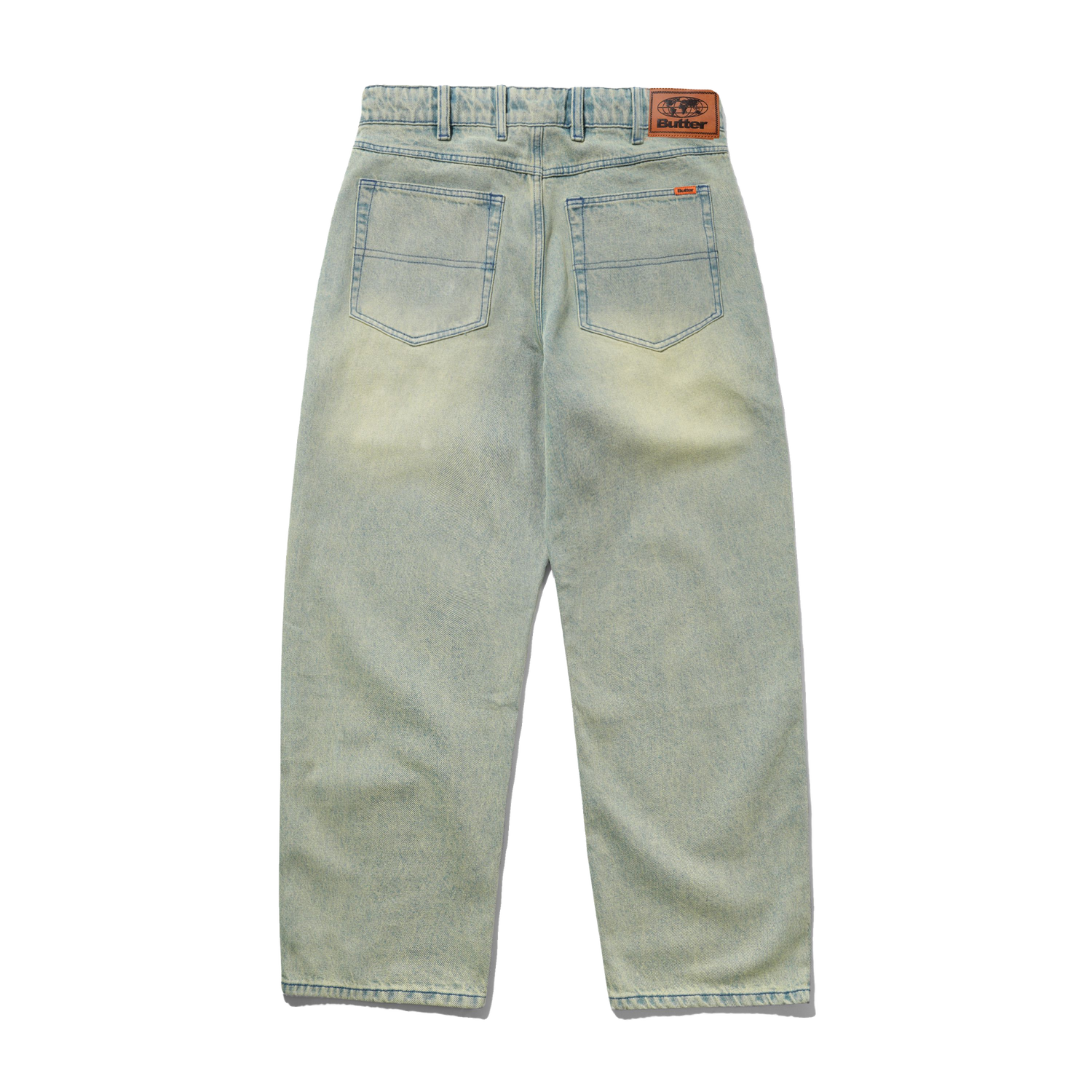 Relaxed Denim Jeans, Sunfade Blue