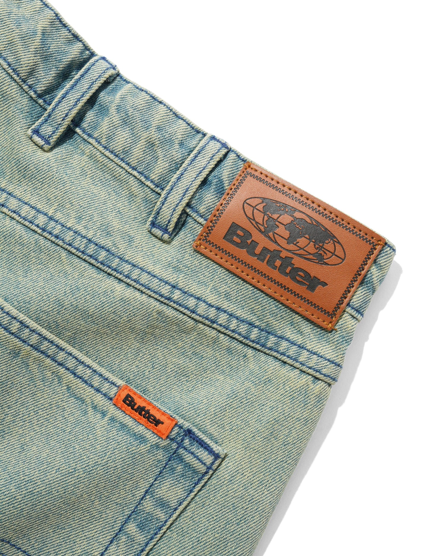 Relaxed Denim Jeans, Sunfade Blue