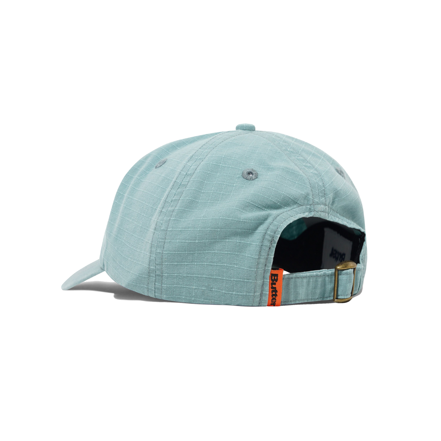 Ripstop Rounded Logo 6 Panel Cap, Washed Ice