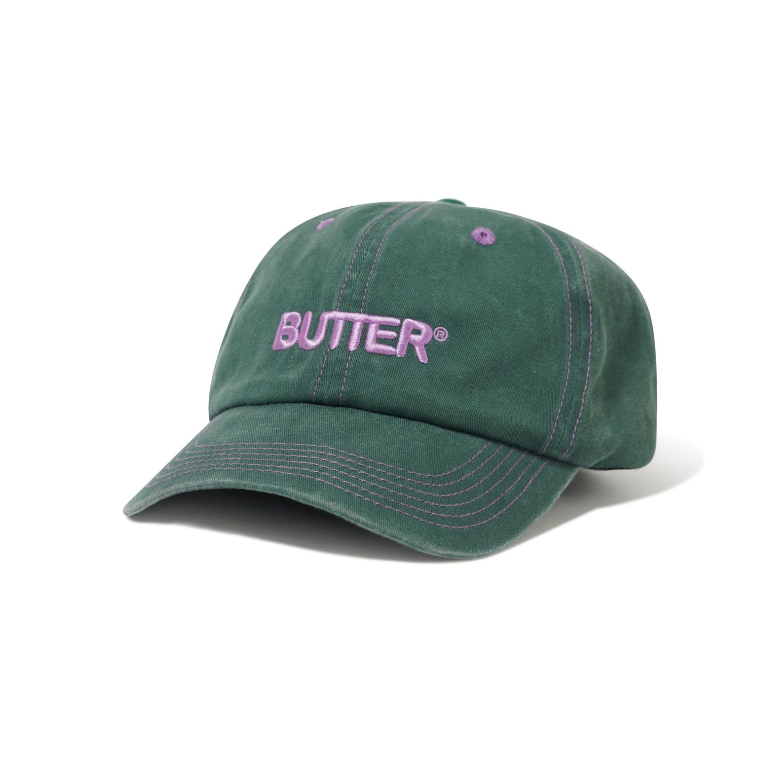 Rounded Logo 6 Panel Cap, Forest