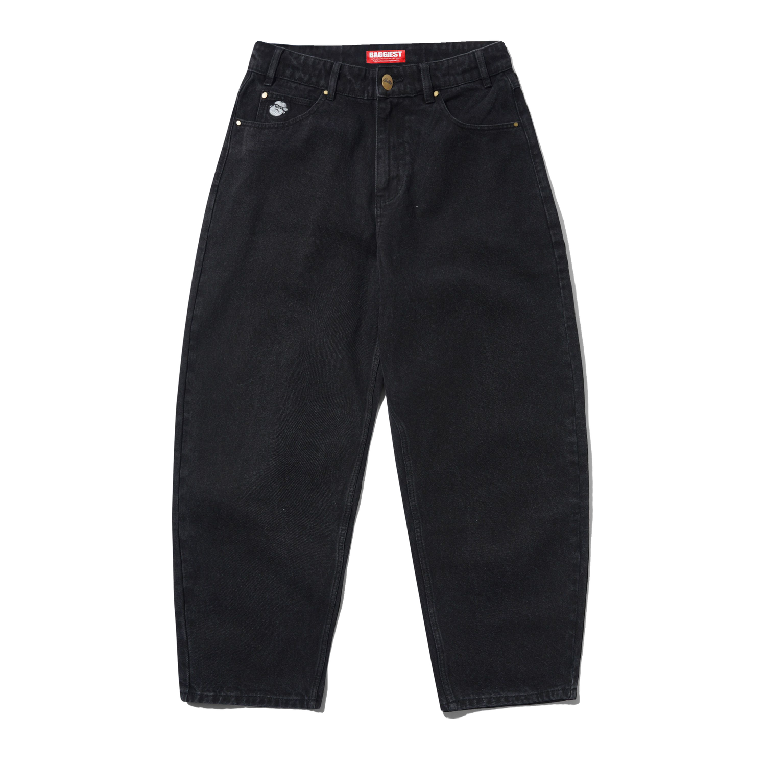 Santosuosso Denim Jeans, Flat Black