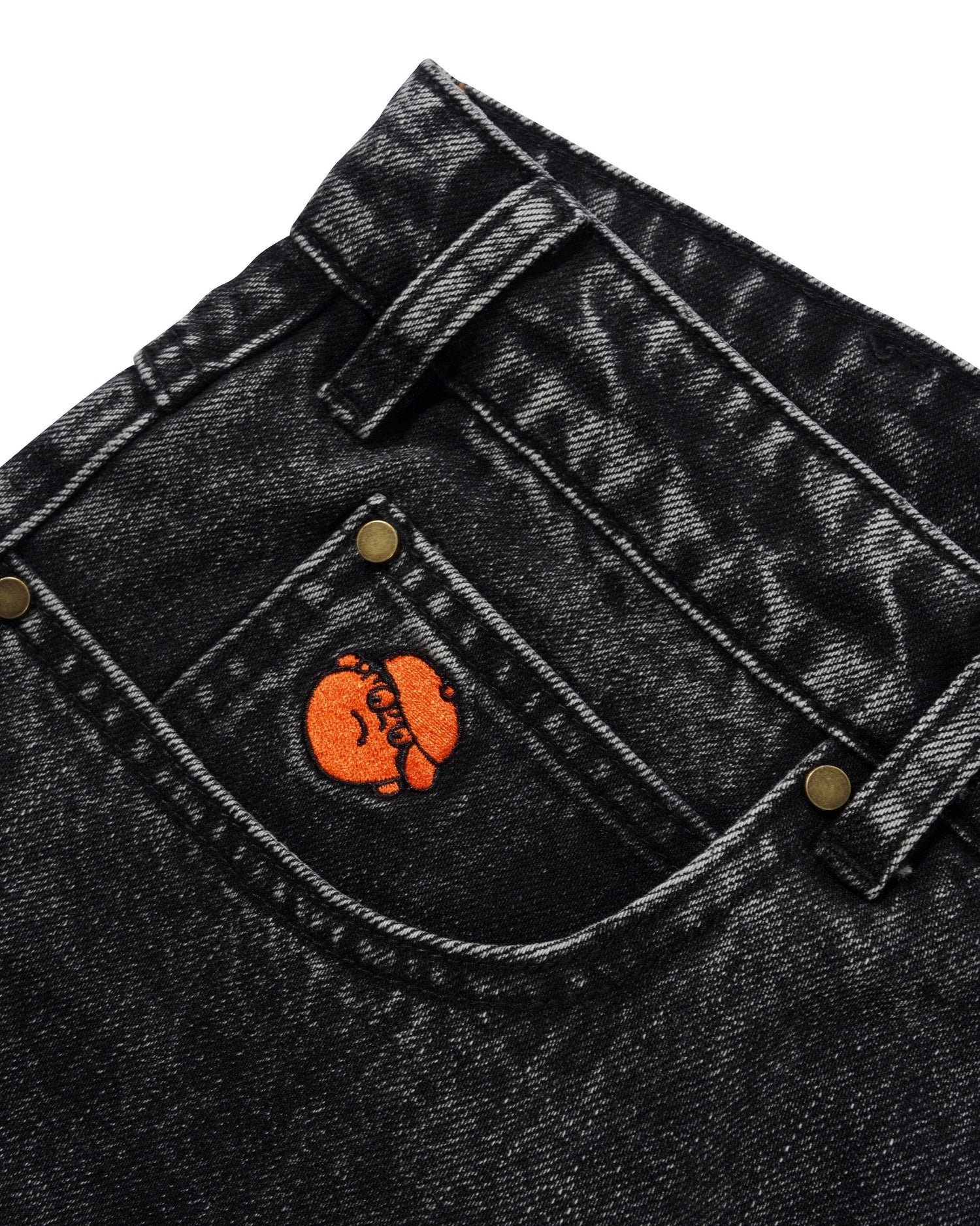 Santosuosso Denim Jeans, Stonewash Black