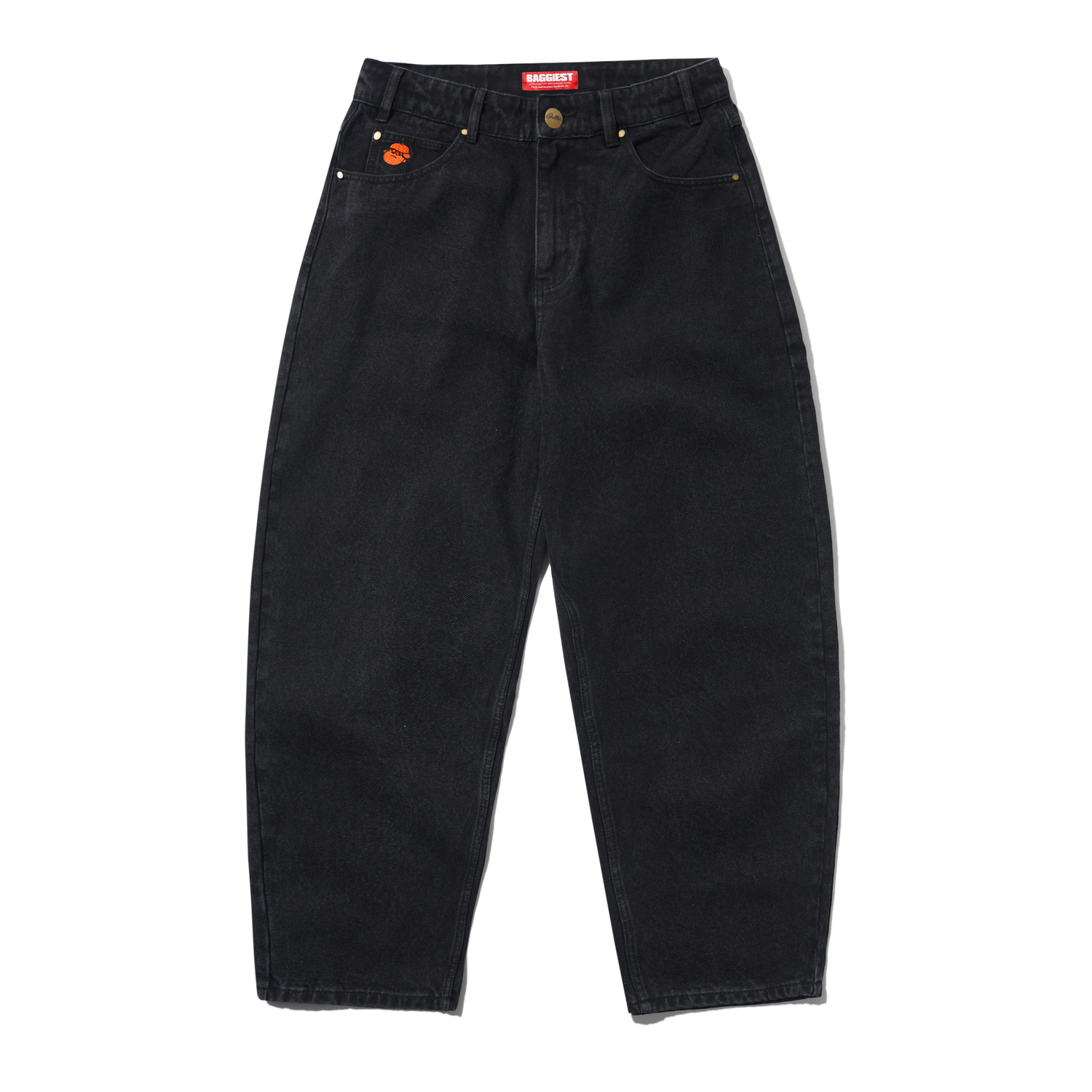 Santosuosso Denim Jeans, Washed Black
