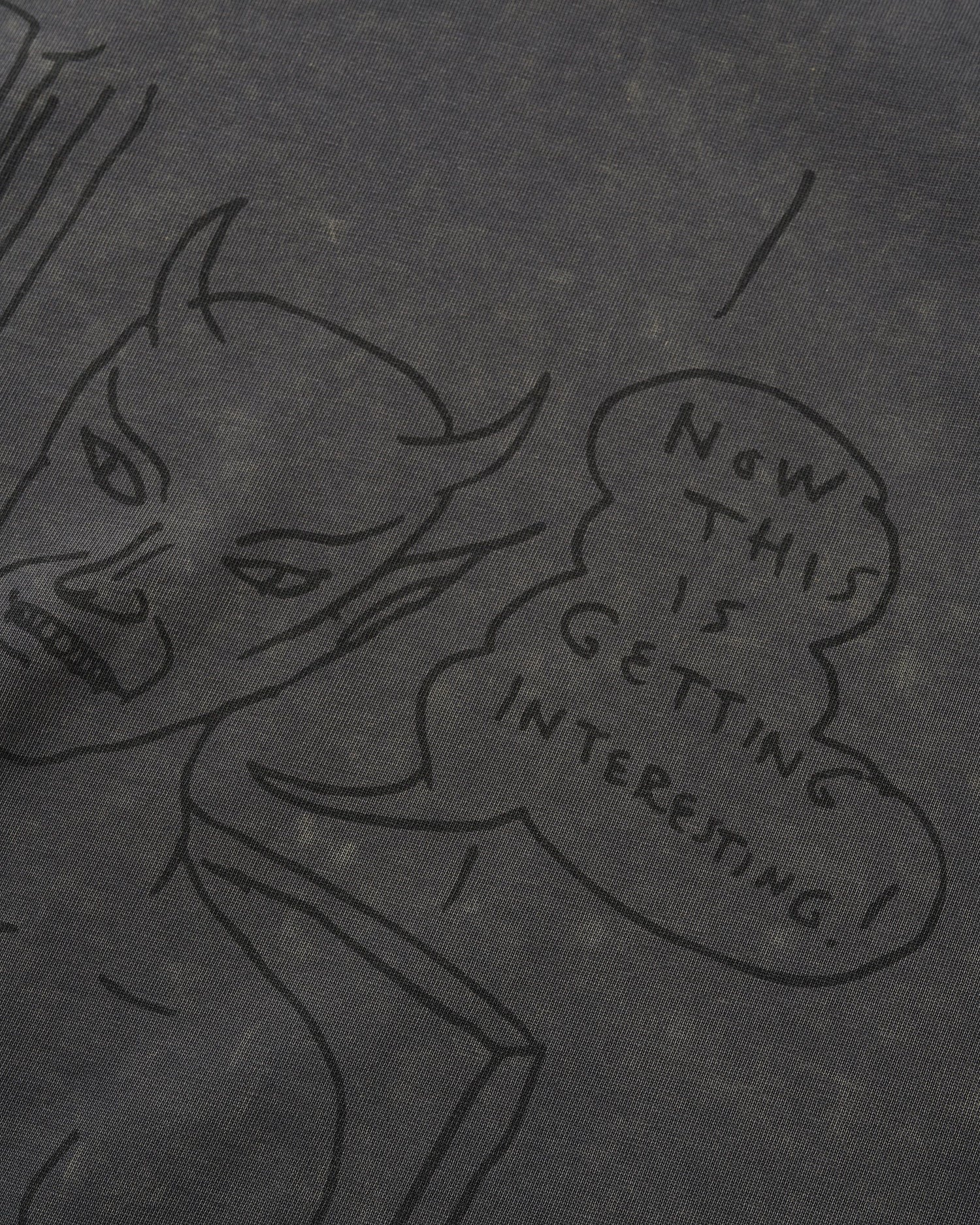 Satan Tee, Black Acid Wash