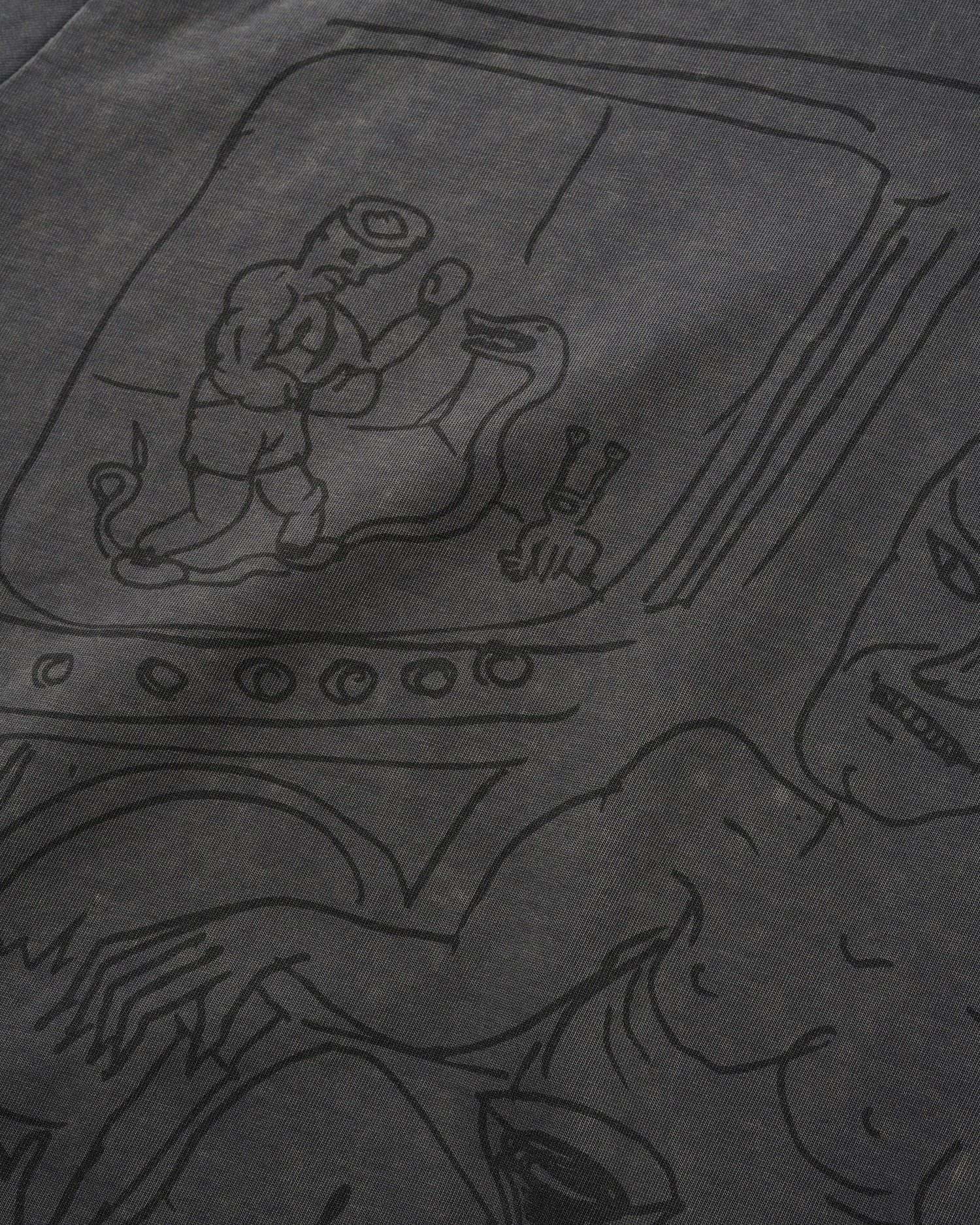 Satan Tee, Black Acid Wash