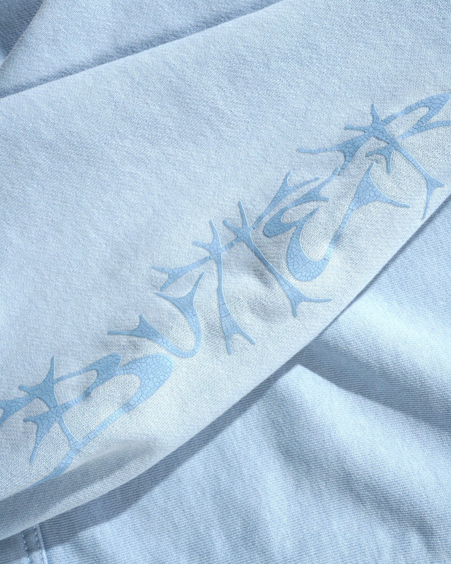 Scrawling Zip-Thru Hood, Washed Ocean