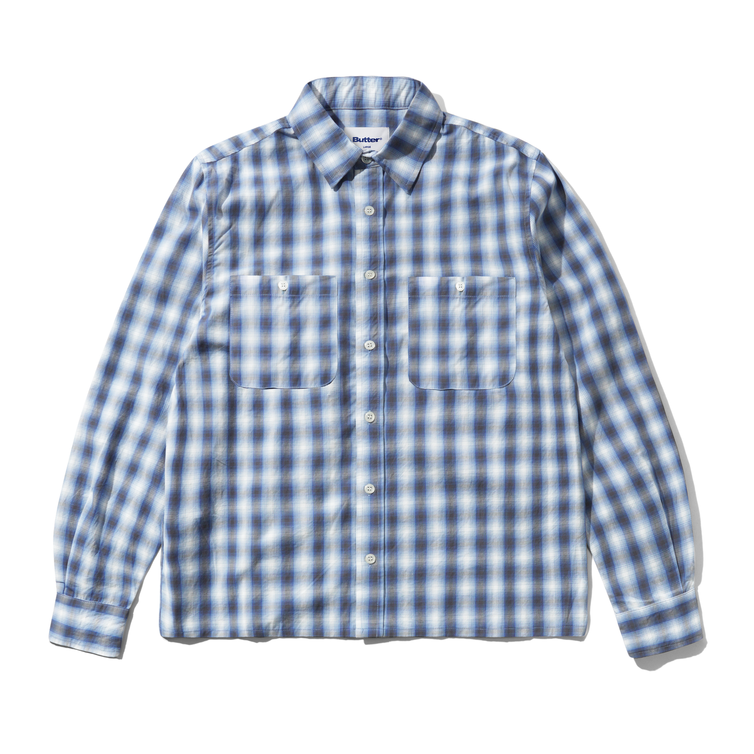 Shadowplaid Shirt, Blue