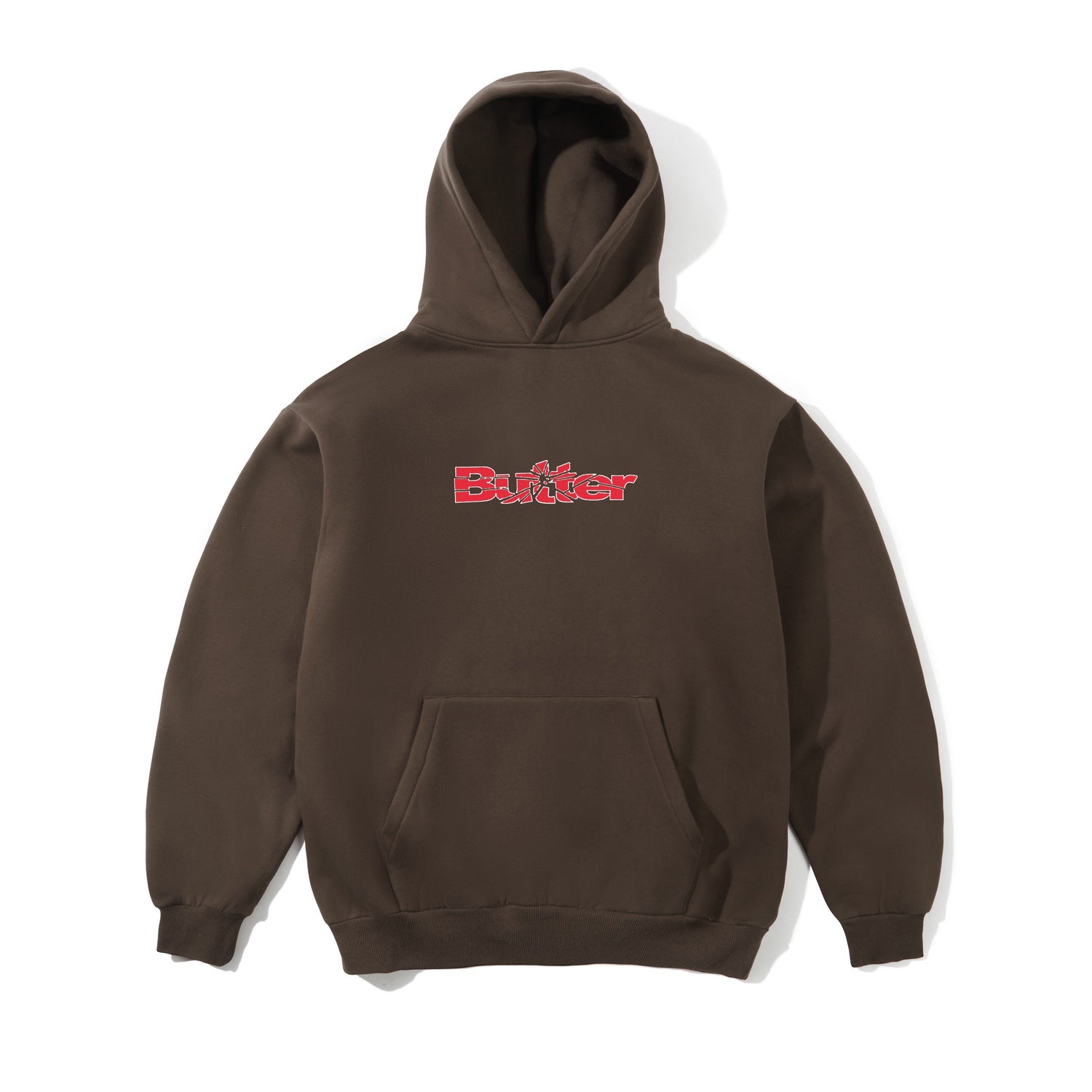 Smashed Logo Pullover Hood, Brown