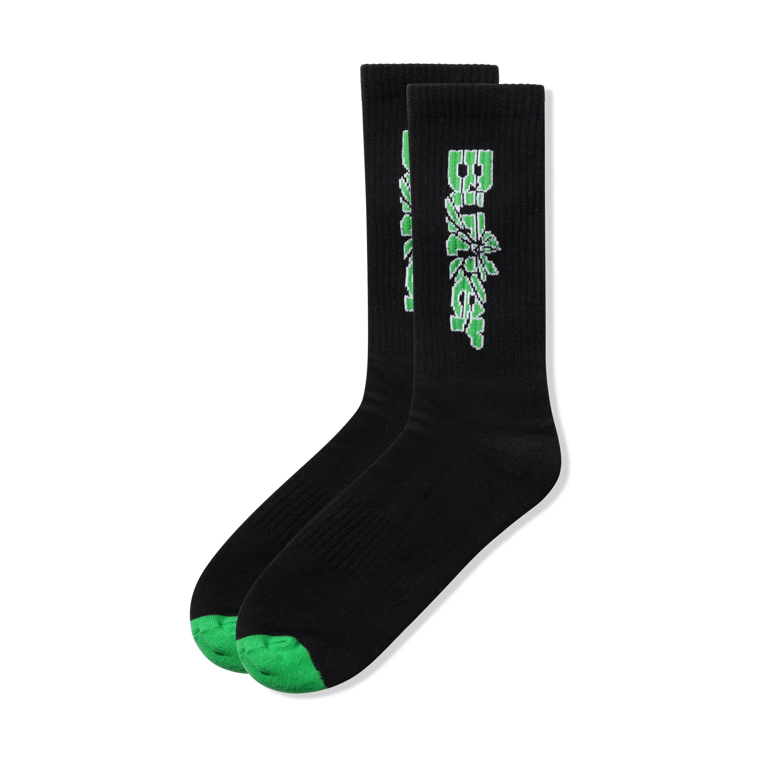 Smashed Logo Socks, Black