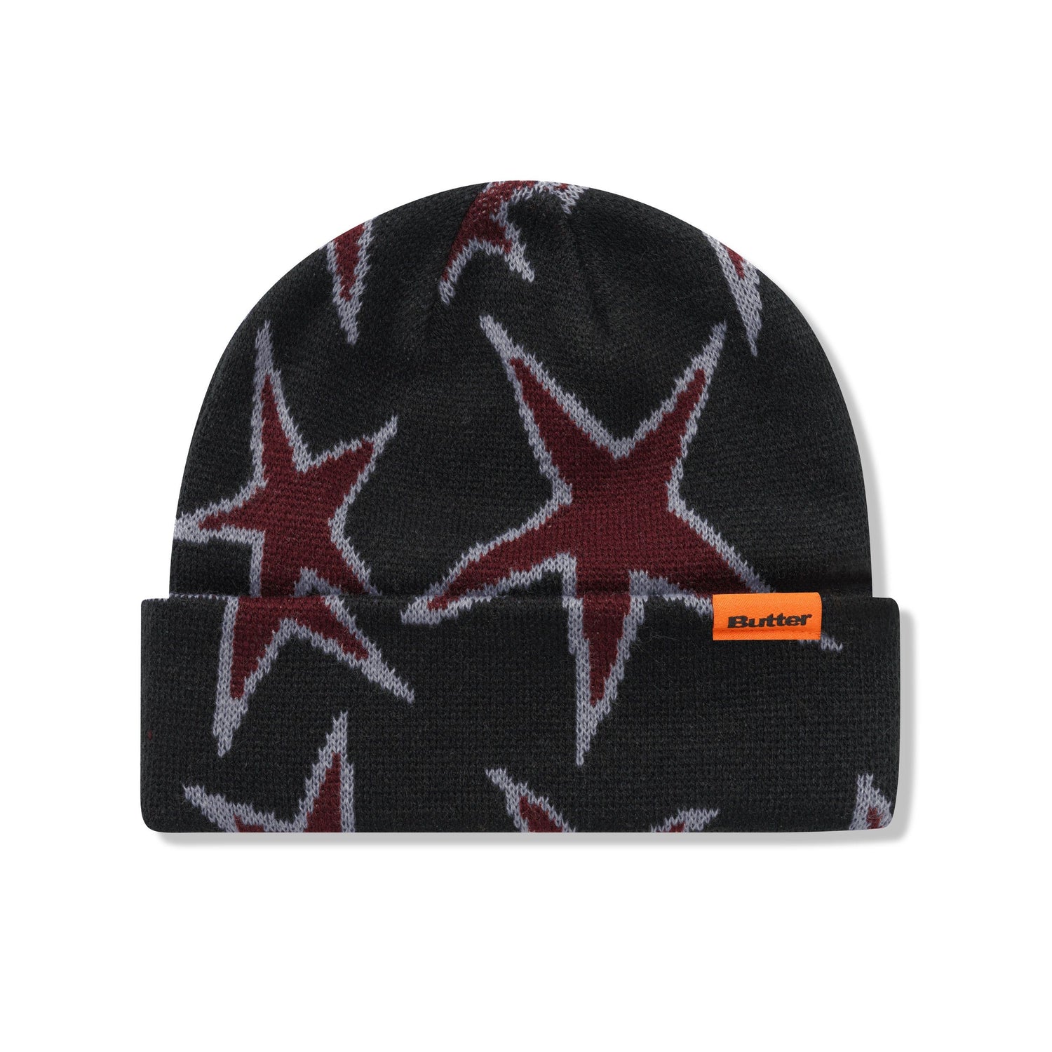 Stars Cuff Beanie, Black