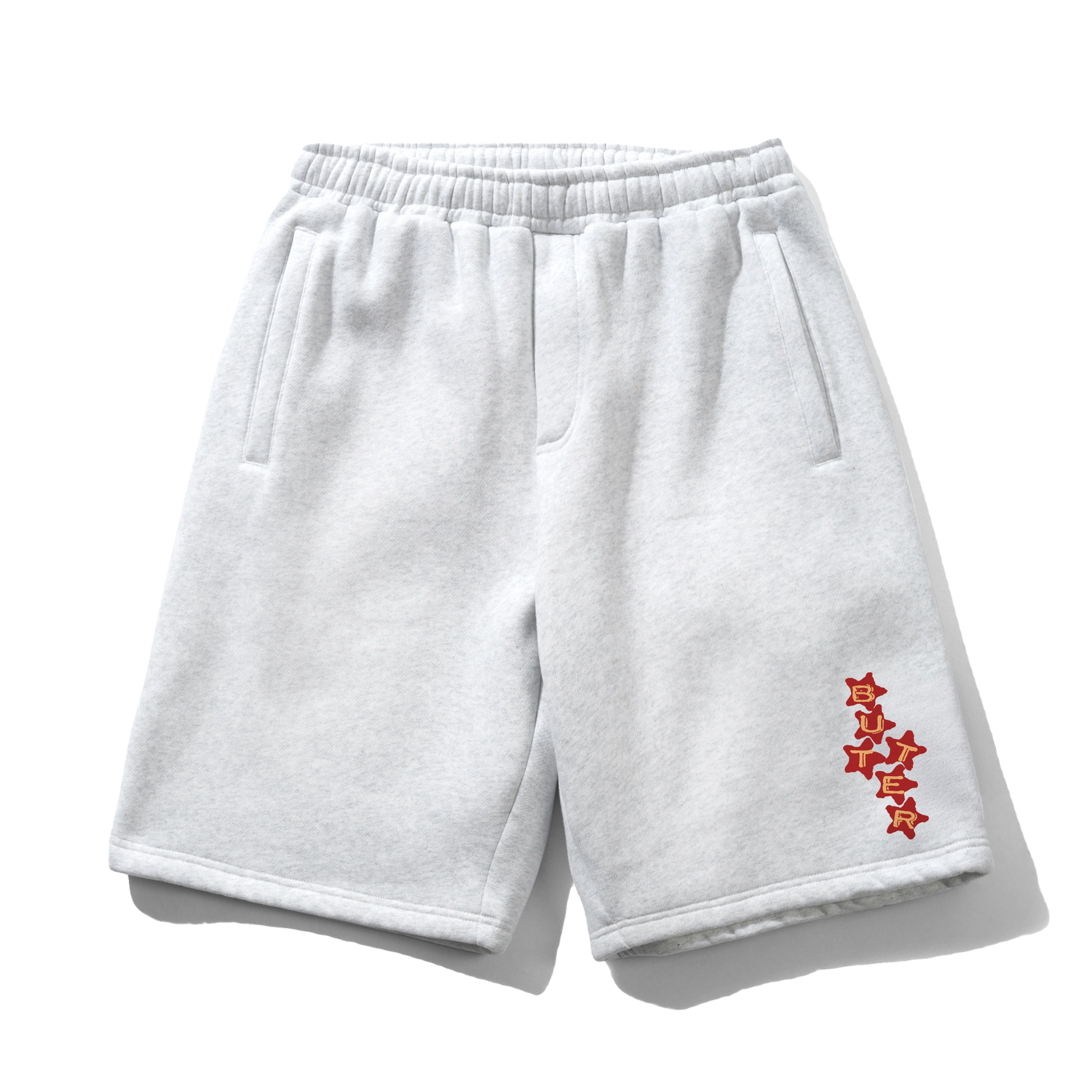 Stars Fleece Shorts, Ash