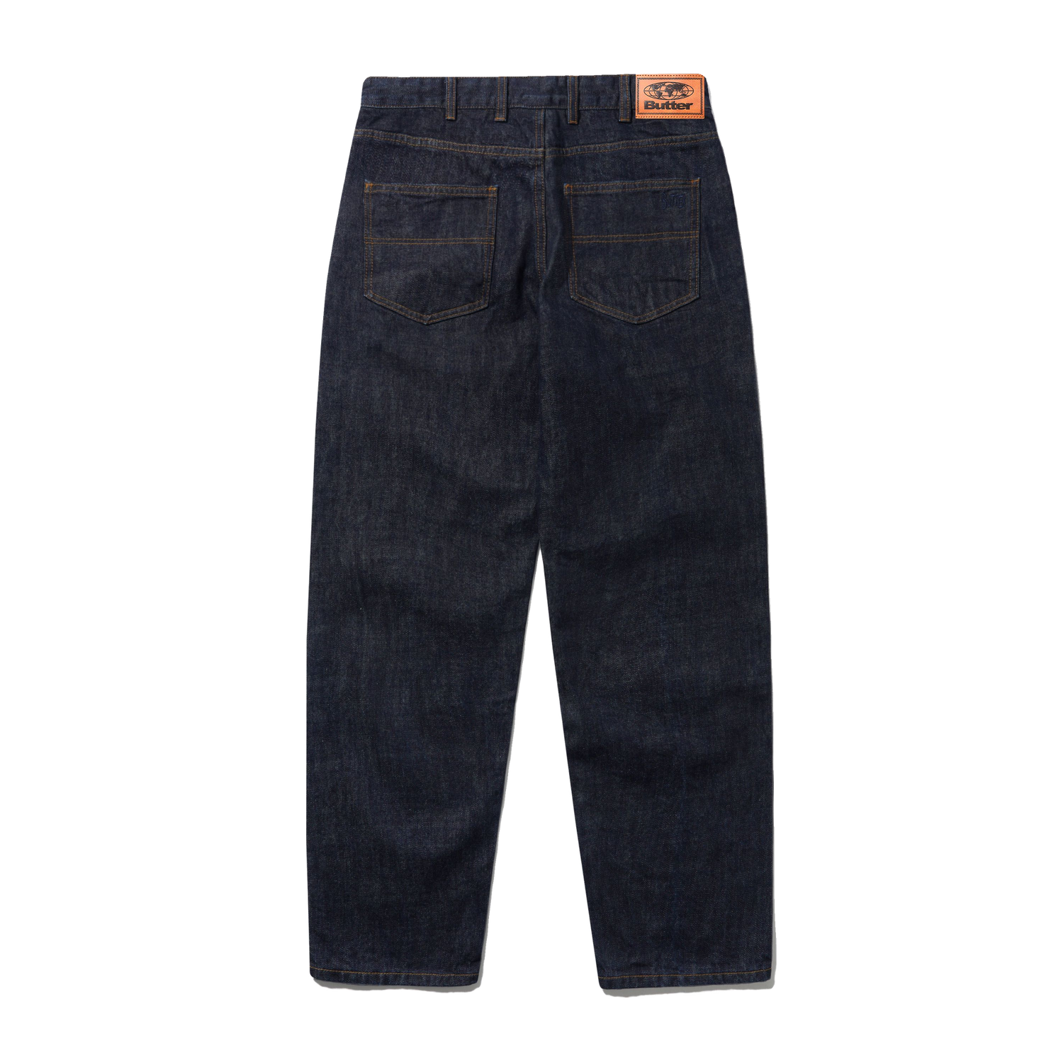 Straight Leg Denim Jeans, Selvedge Blue
