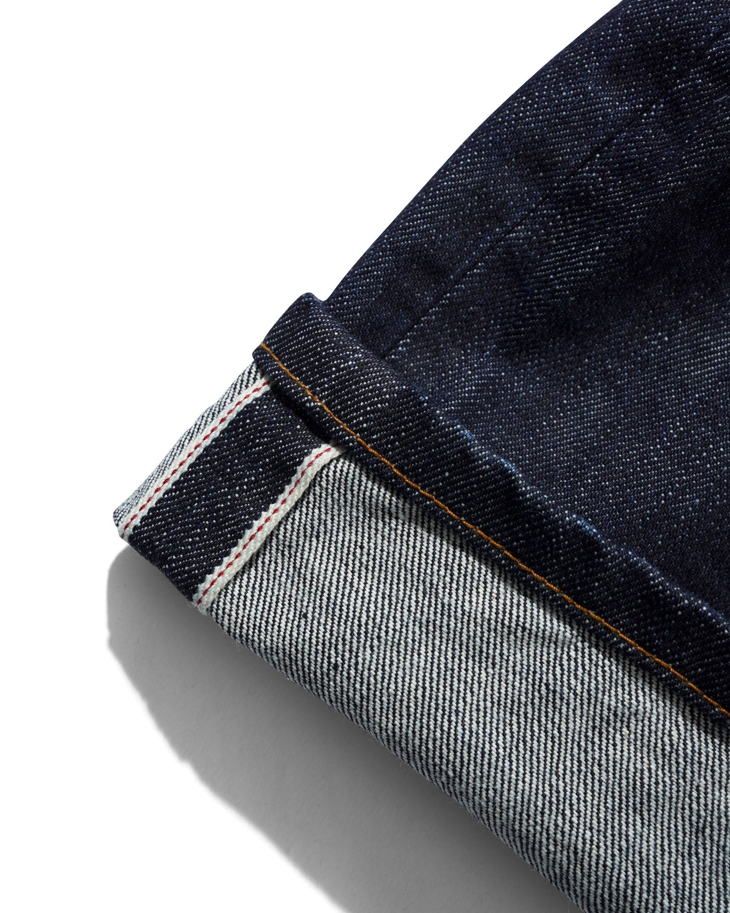 Straight Leg Denim Jeans, Selvedge Blue