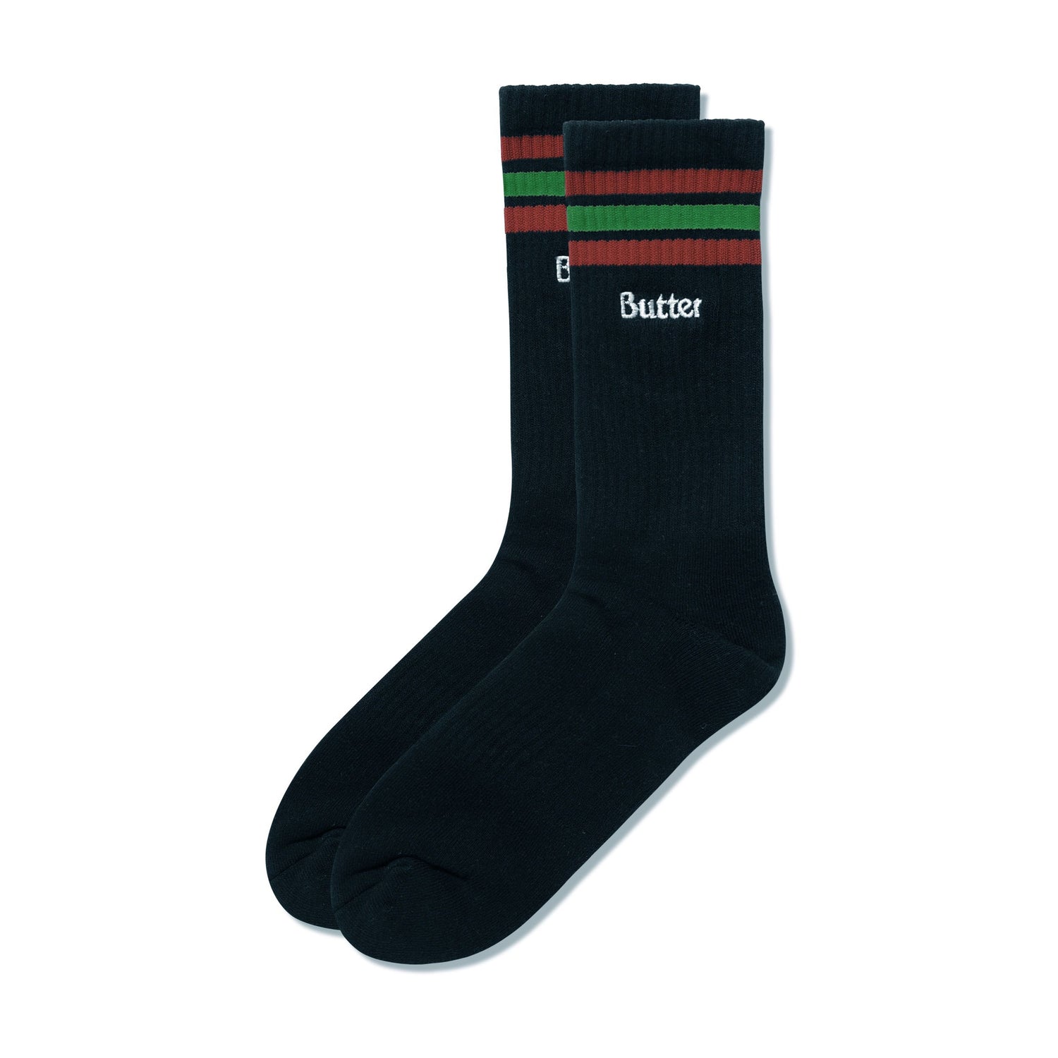 Stripe Socks, Black