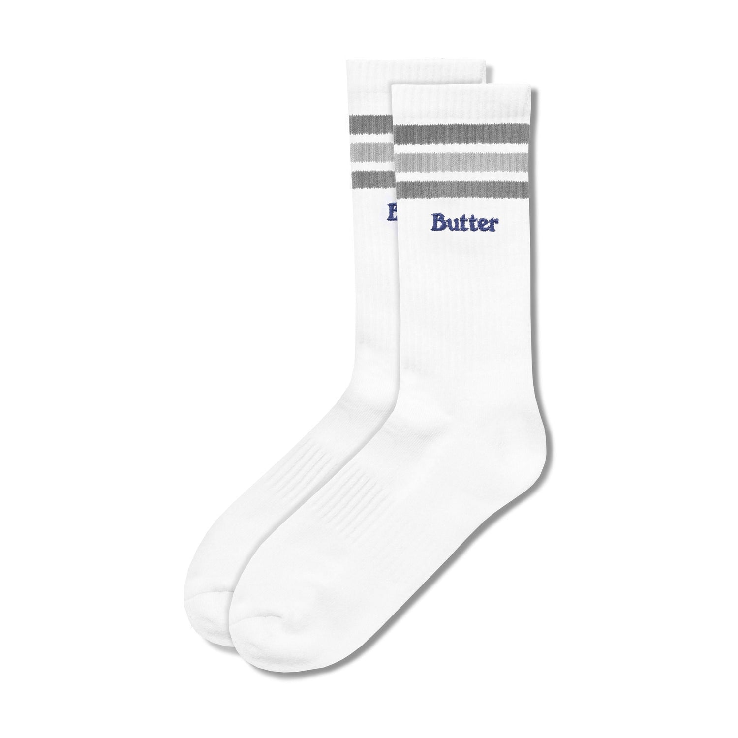 Stripe Socks, White
