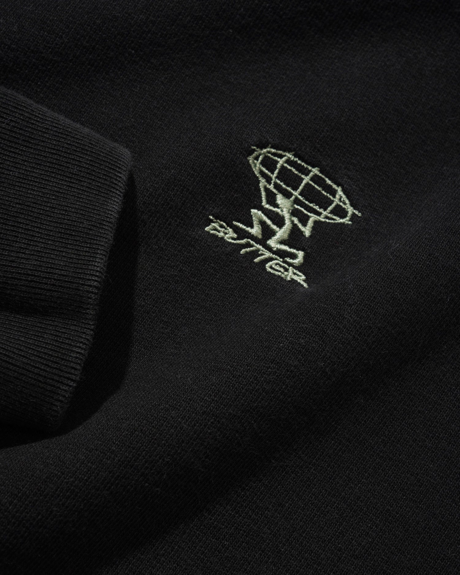 Terrain Basic Crewneck, Washed Black
