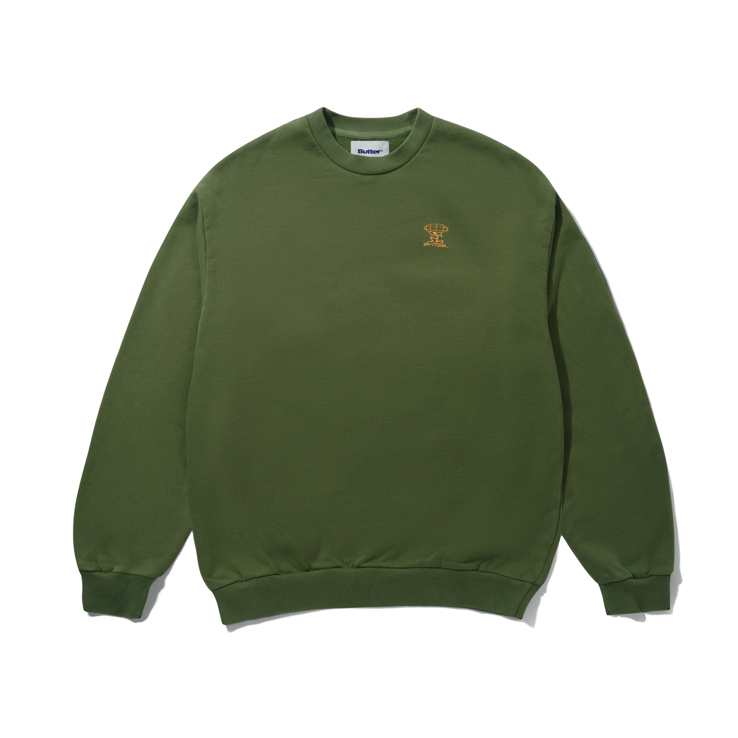 Terrain Basic Crewneck, Washed Moss