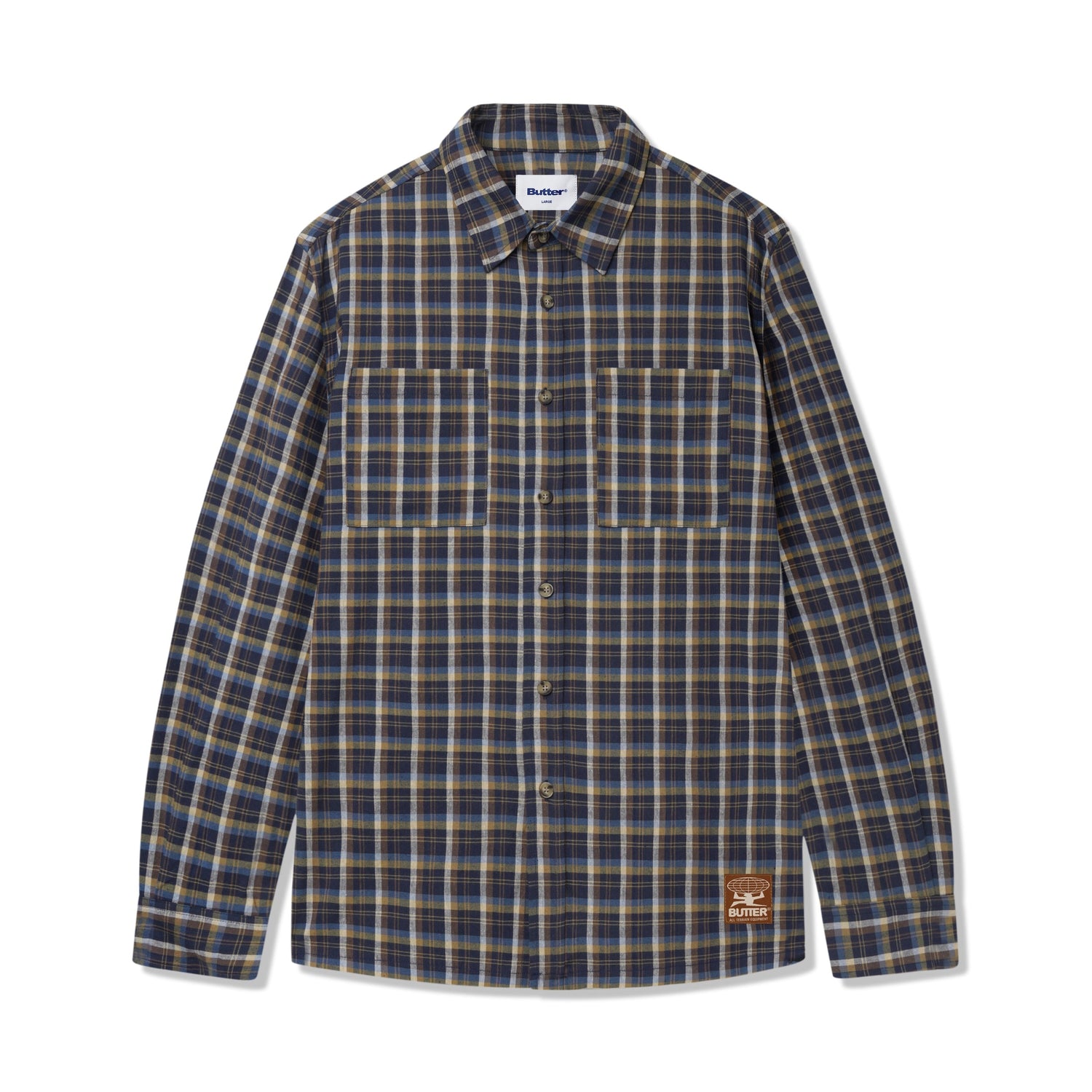 Terrain Plaid Shirt, Navy