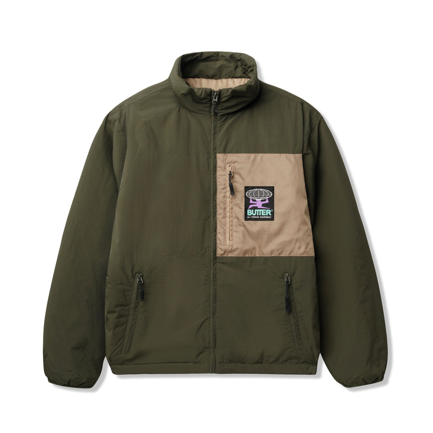 Terrain Puffer Jacket, Dark Olive