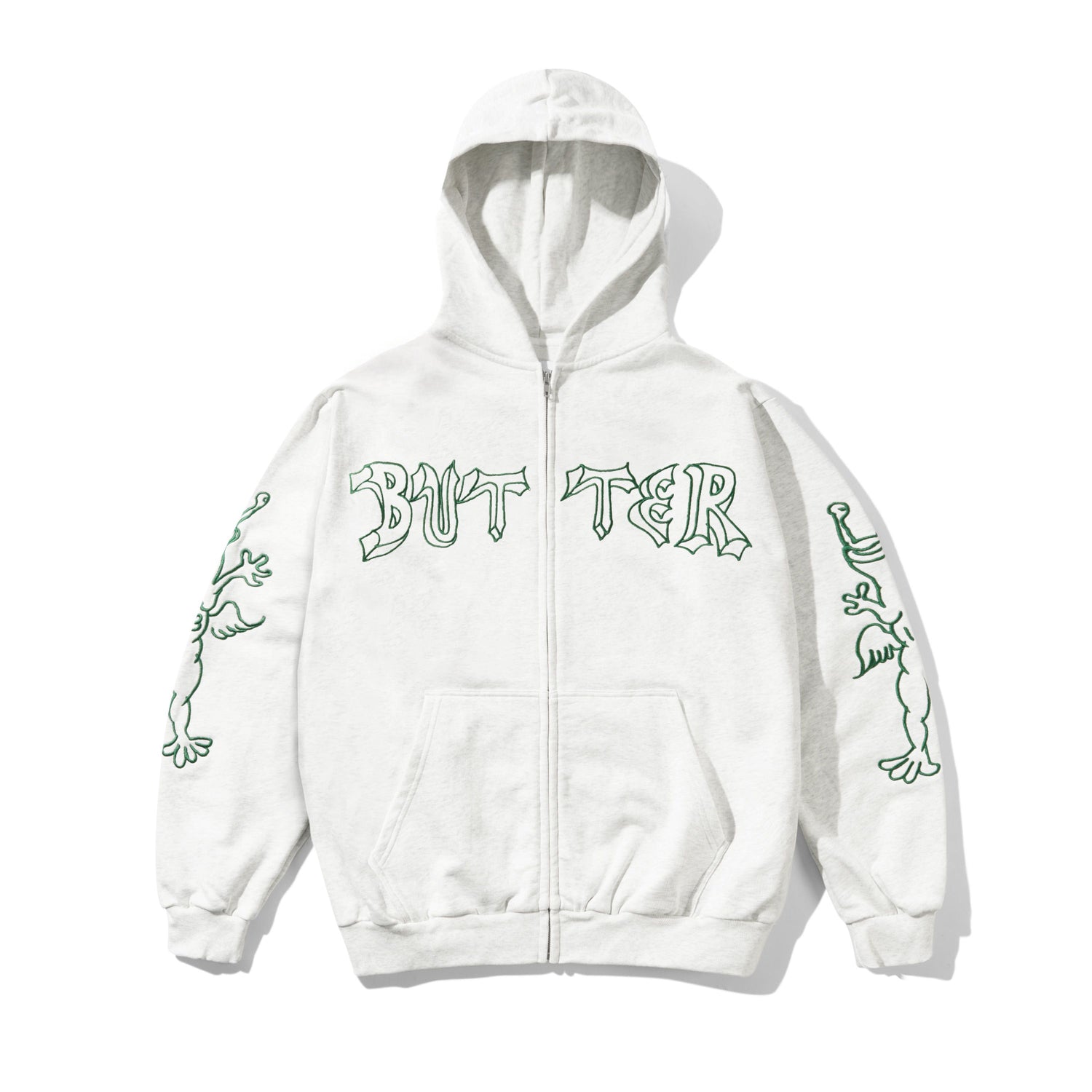 Thirteen Zip-Thru Hood, Ash
