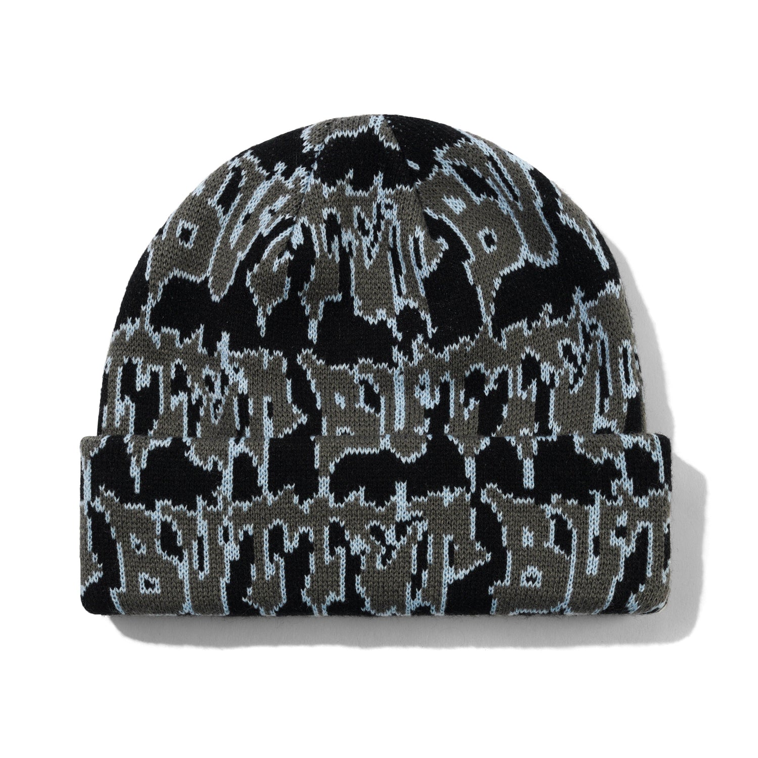 Throw Beanie, Black / Grey