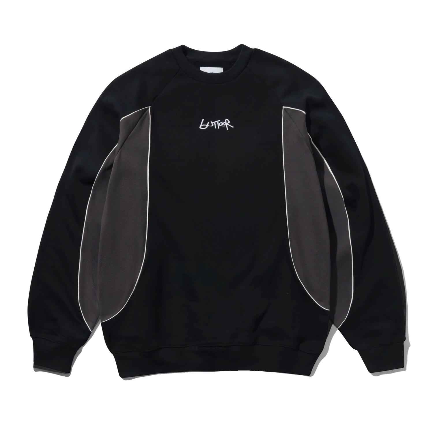 Tread Crewneck, Black / Charcoal